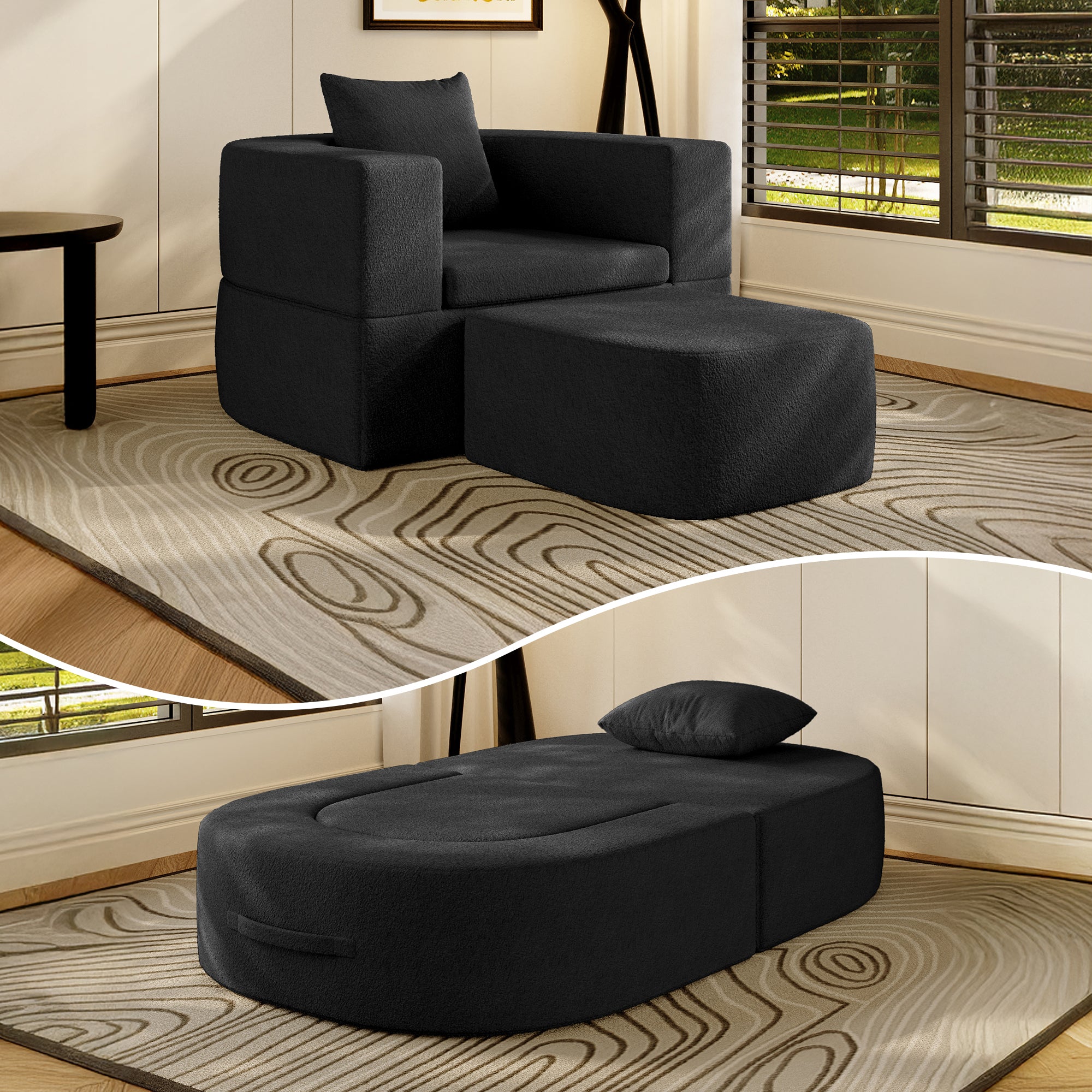 Modern Lazy Sofa Foam Couch Sectional Sofa Togo Sofa Floor Sofa, SF137
