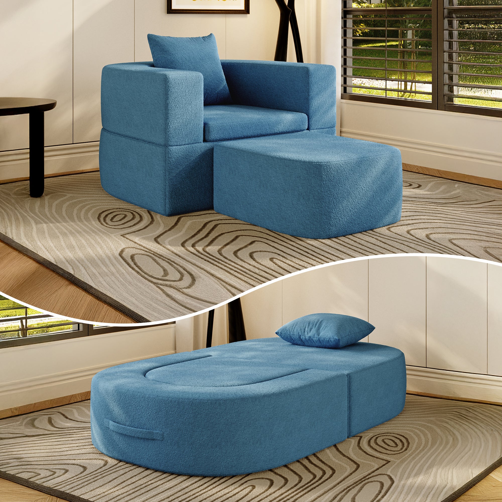 Modern Lazy Sofa Foam Couch Sectional Sofa Togo Sofa Floor Sofa, SF137