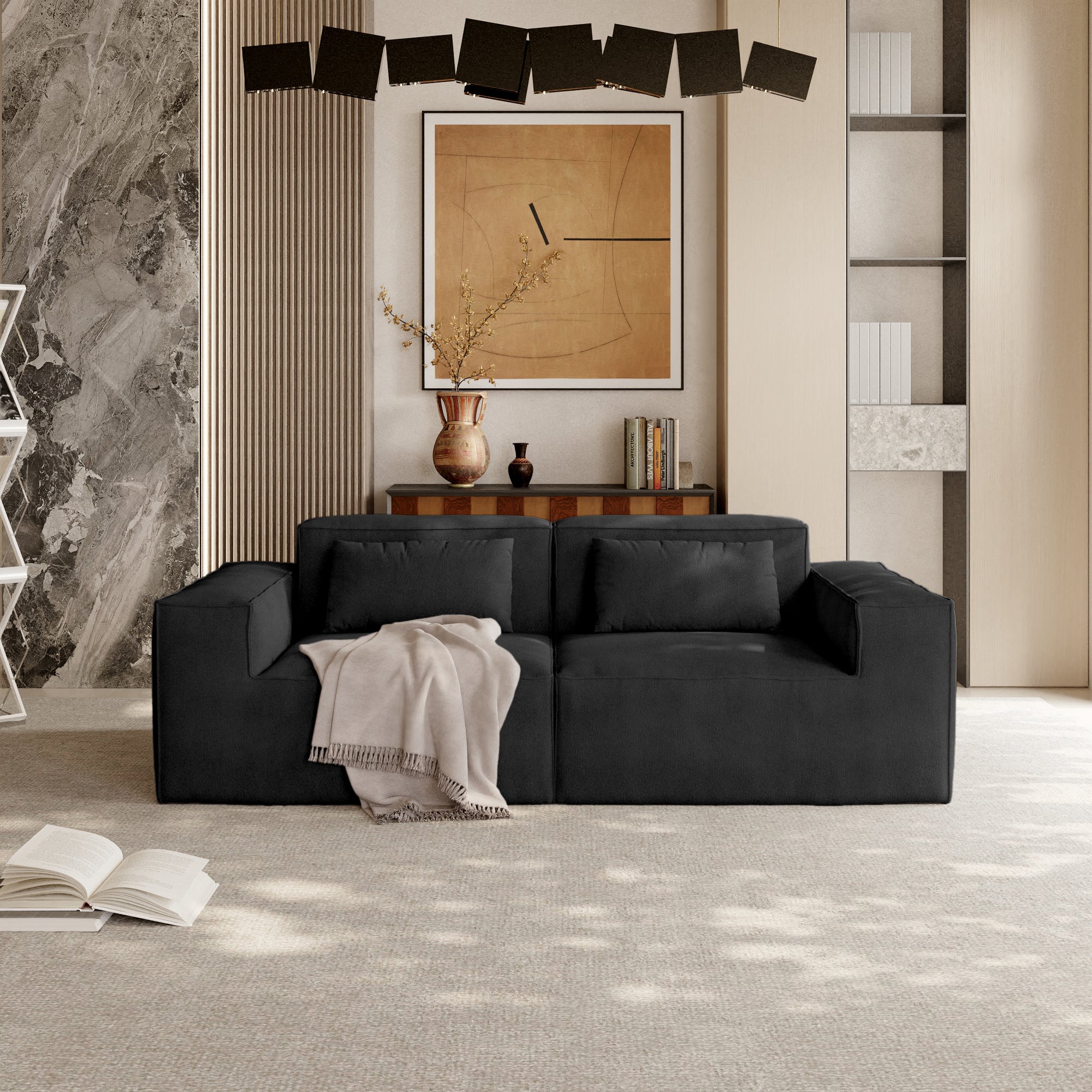 Cloud Sectional Couch, Modern Modular Sofa with Deep Seat, Upholstered Couches for Living Room