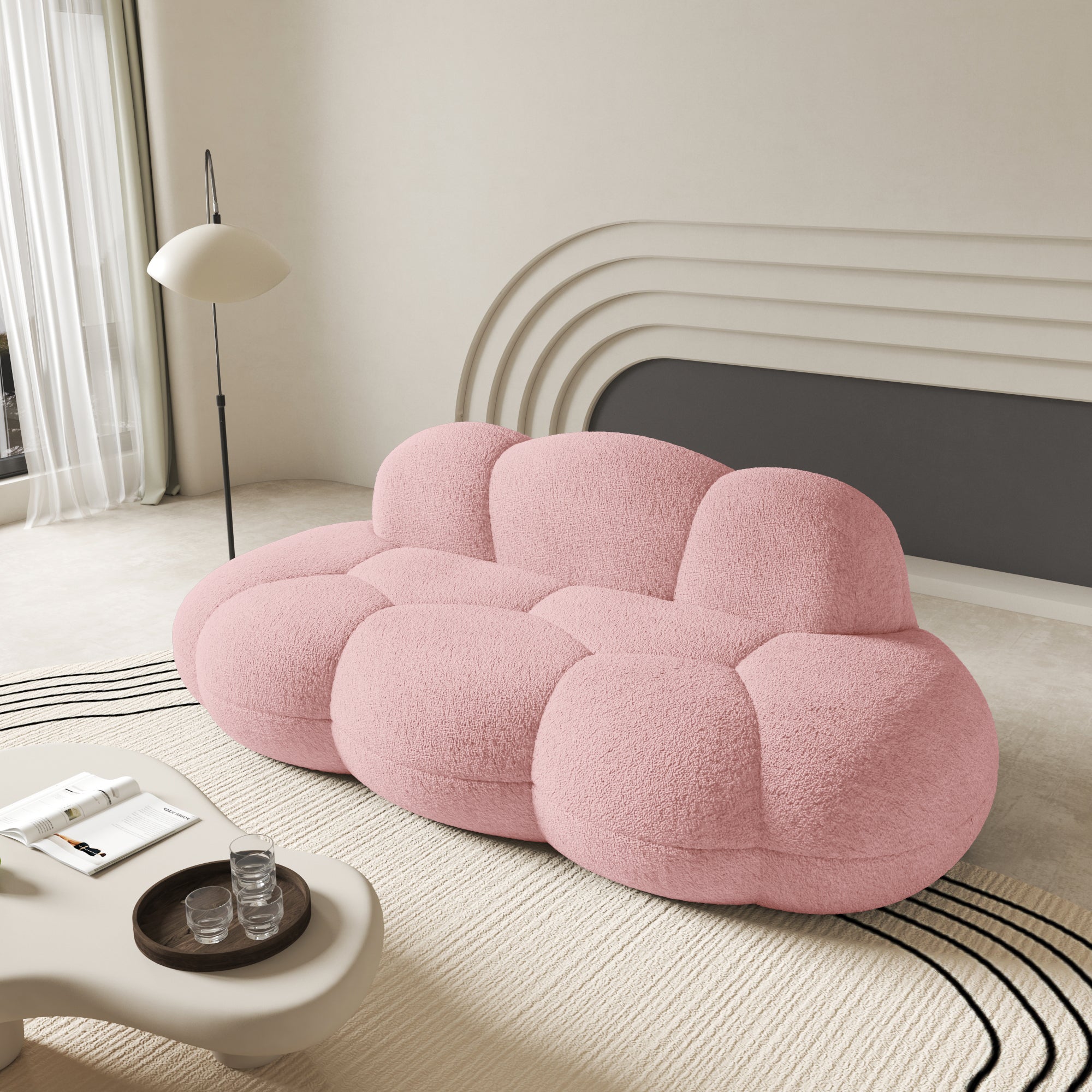Modern Curved Cloud Shaped Couch