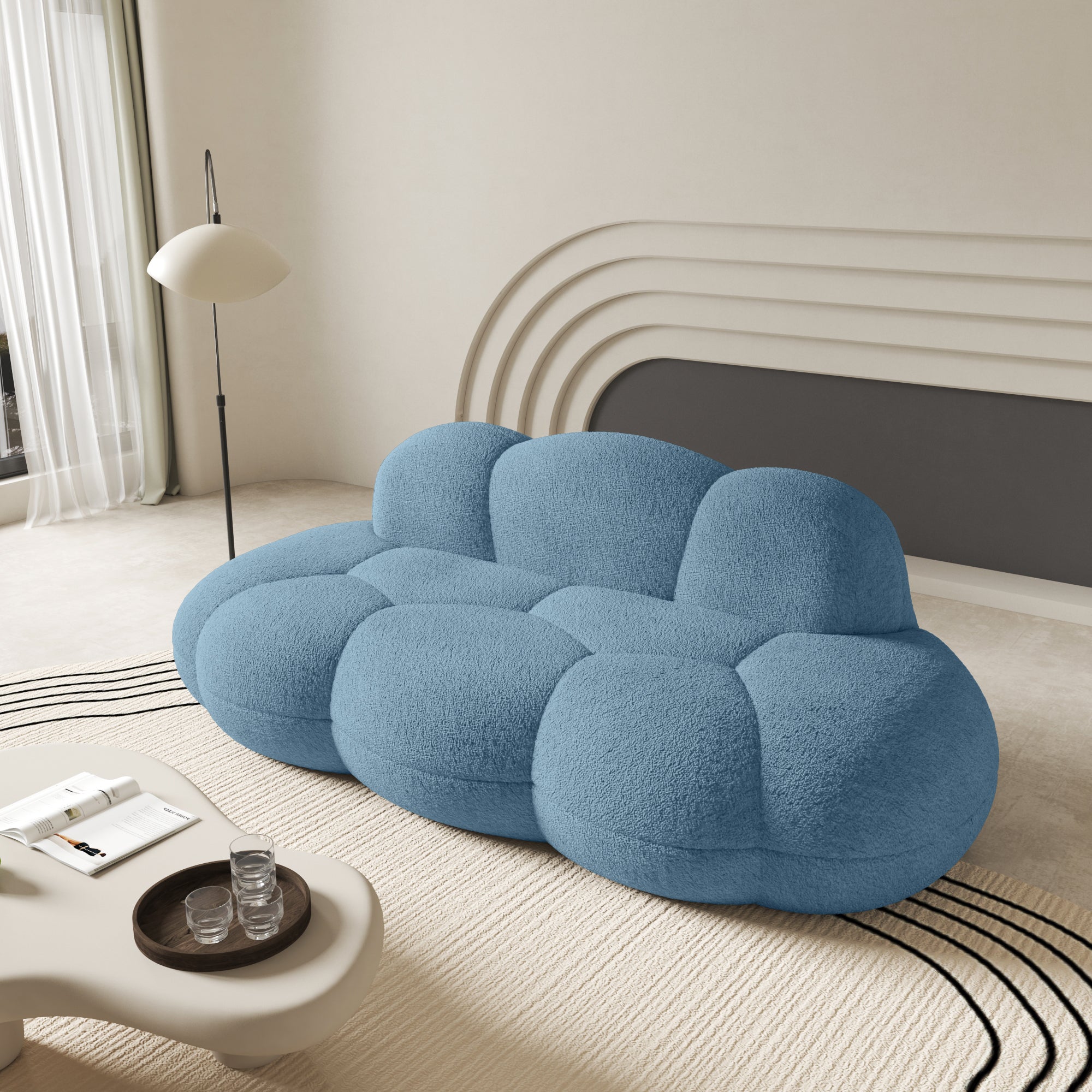 Modern Curved Cloud Shaped Couch