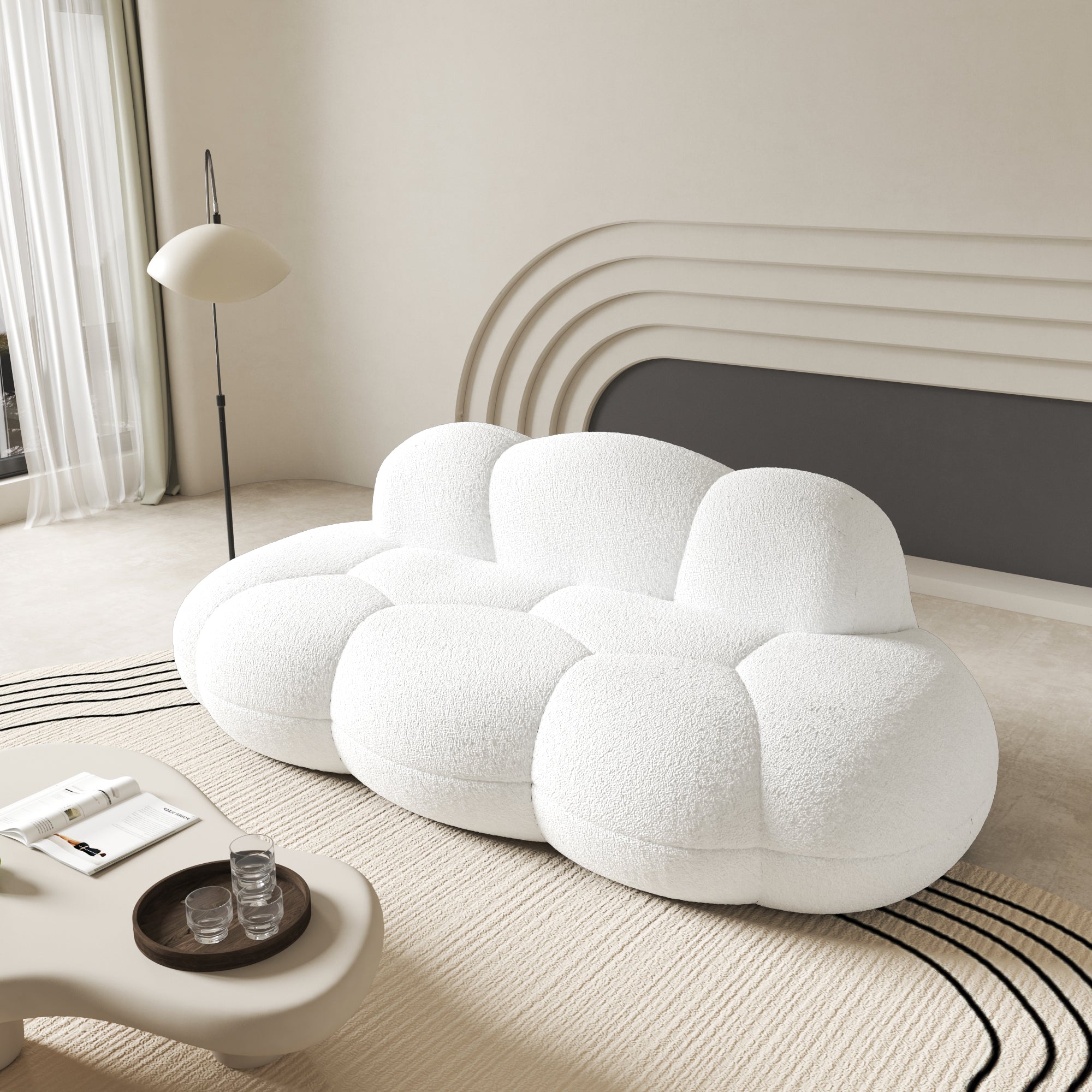 Modern Curved Cloud Shaped Couch