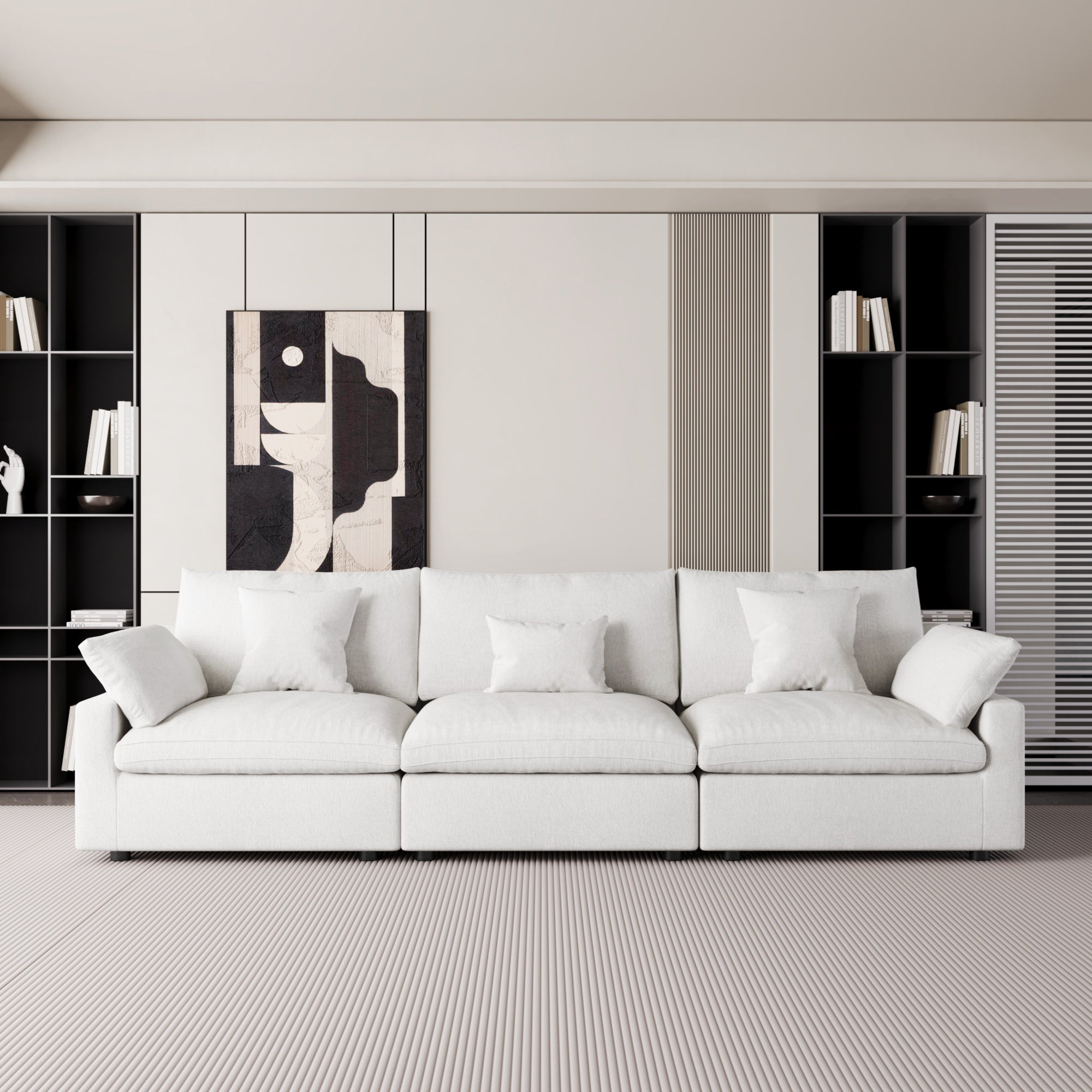 Modular Sofa & Sectional Sofa - L Shaped Deep Seat Cloud Couch, SF140