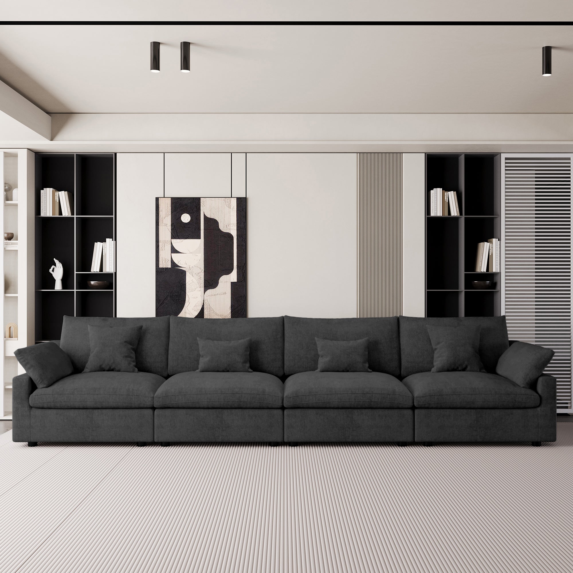 Modular Sofa & Sectional Sofa - L Shaped Deep Seat Cloud Couch, SF140