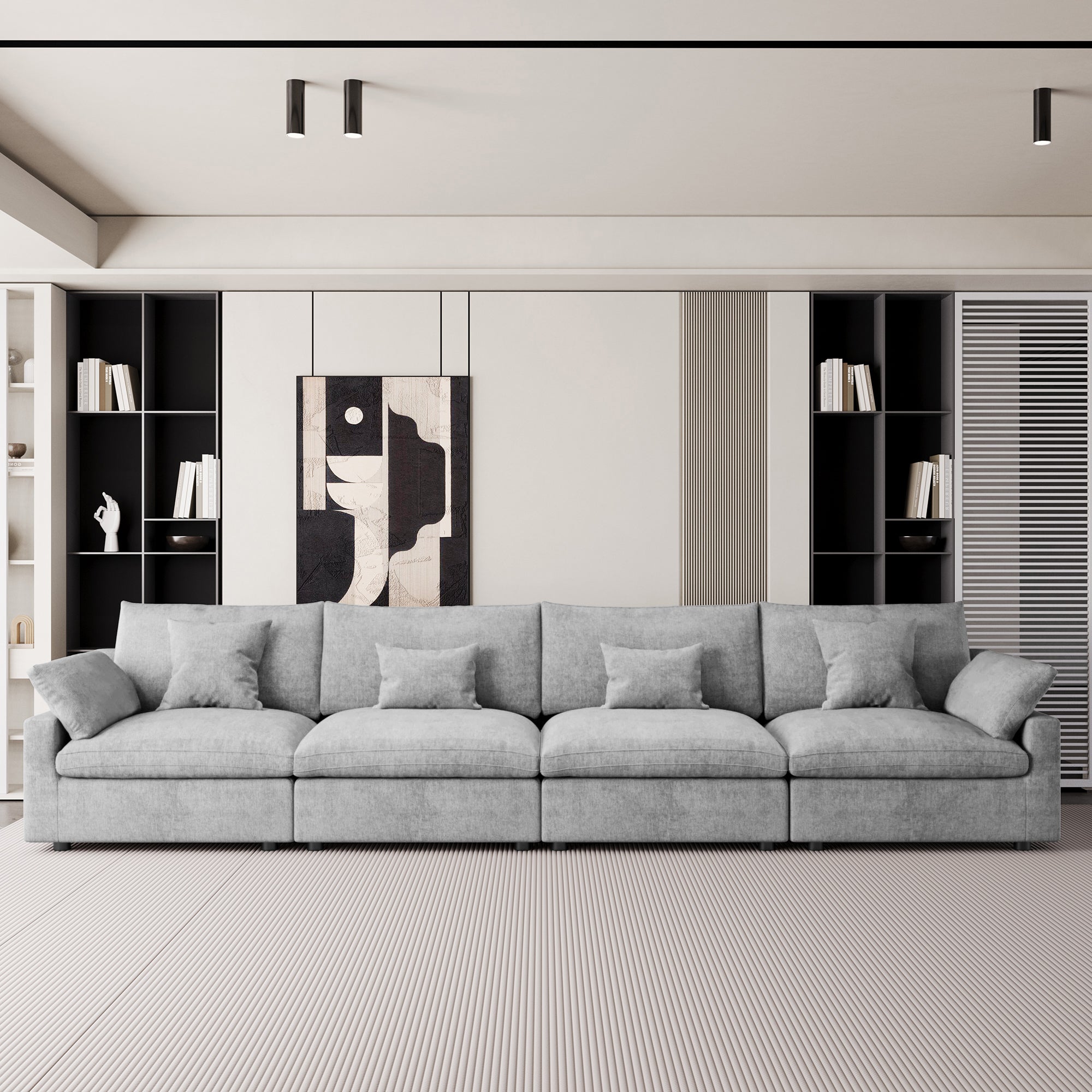Modular Sofa & Sectional Sofa - L Shaped Deep Seat Cloud Couch, SF140