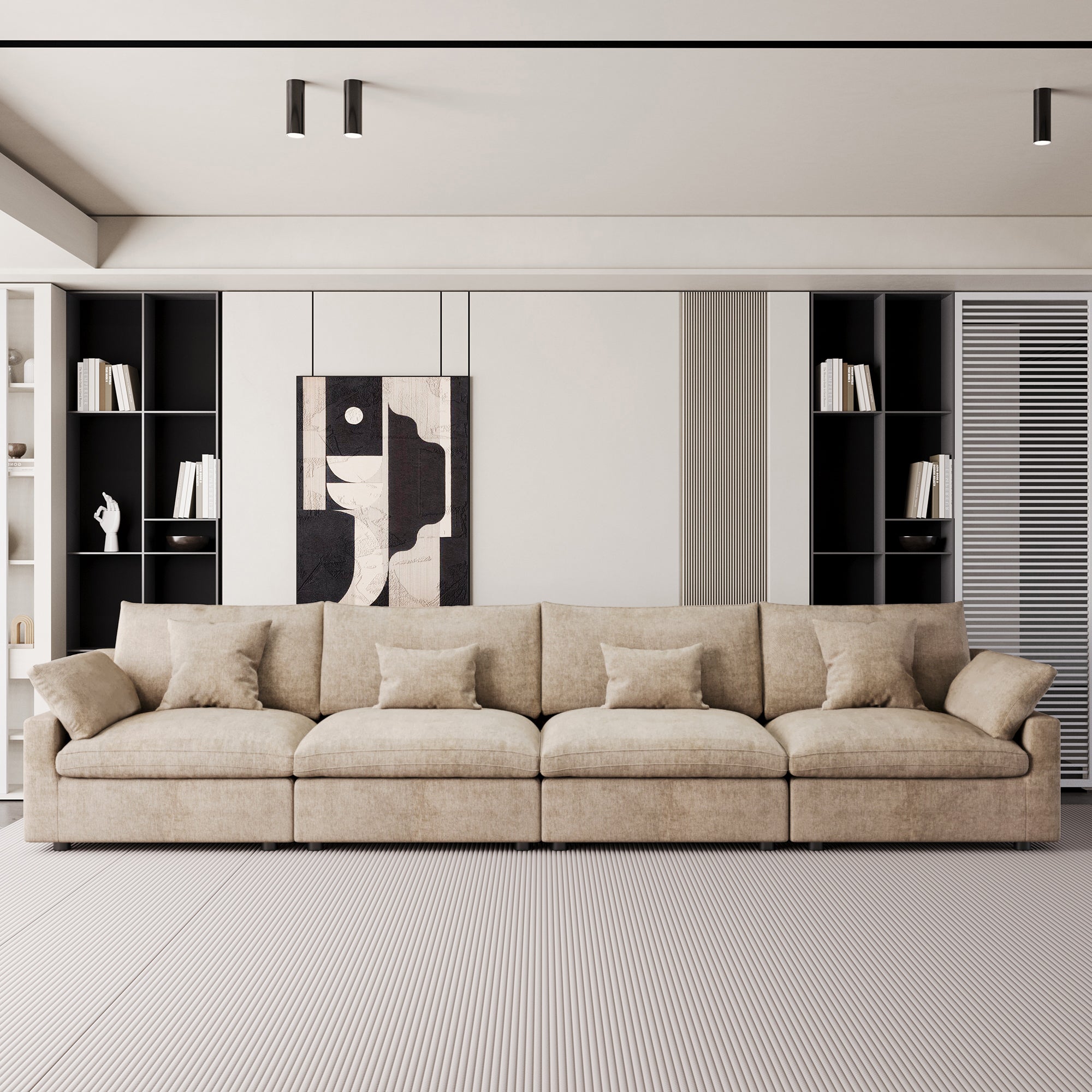 Modular Sofa & Sectional Sofa - L Shaped Deep Seat Cloud Couch, SF140