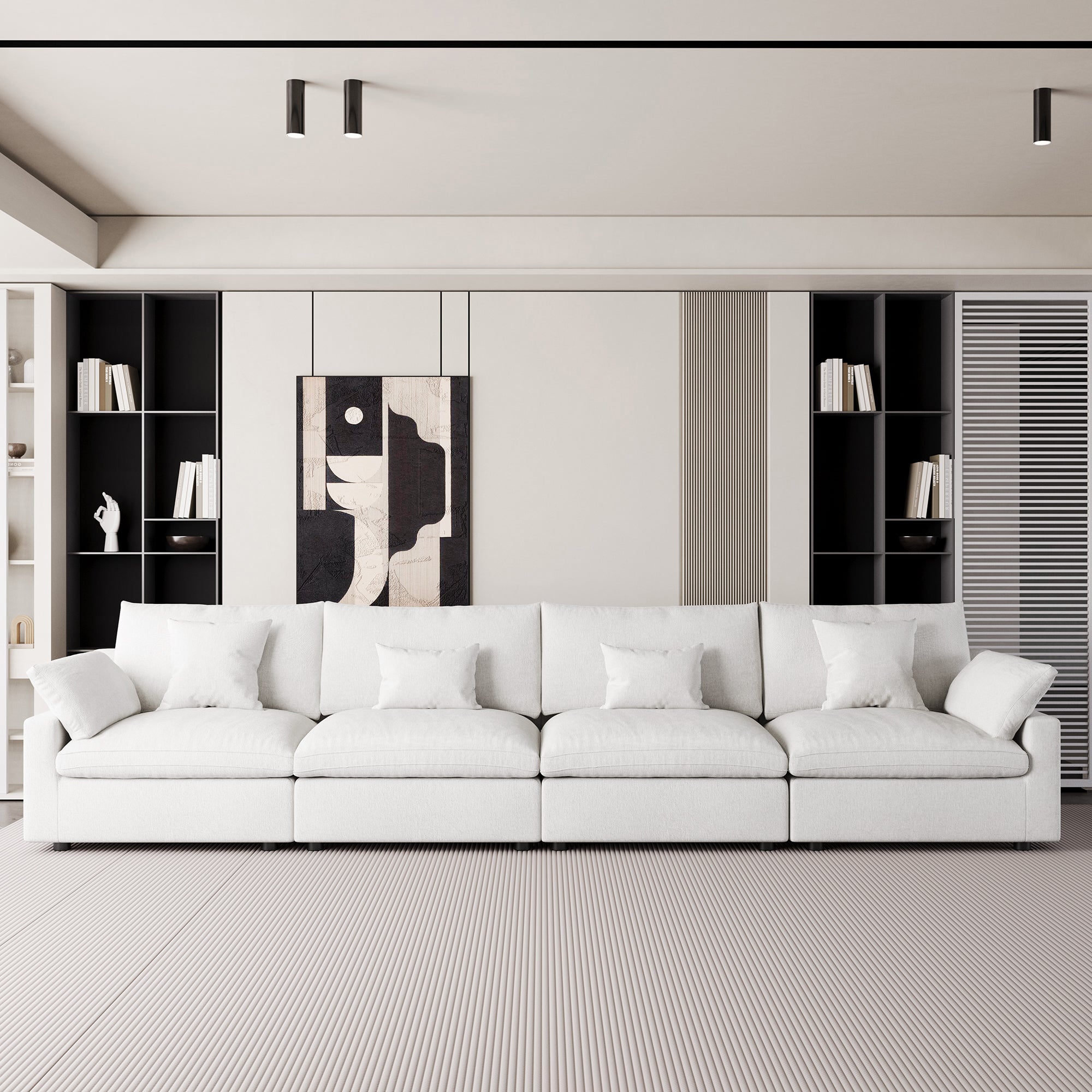 Modular Sofa & Sectional Sofa - L Shaped Deep Seat Cloud Couch, SF140