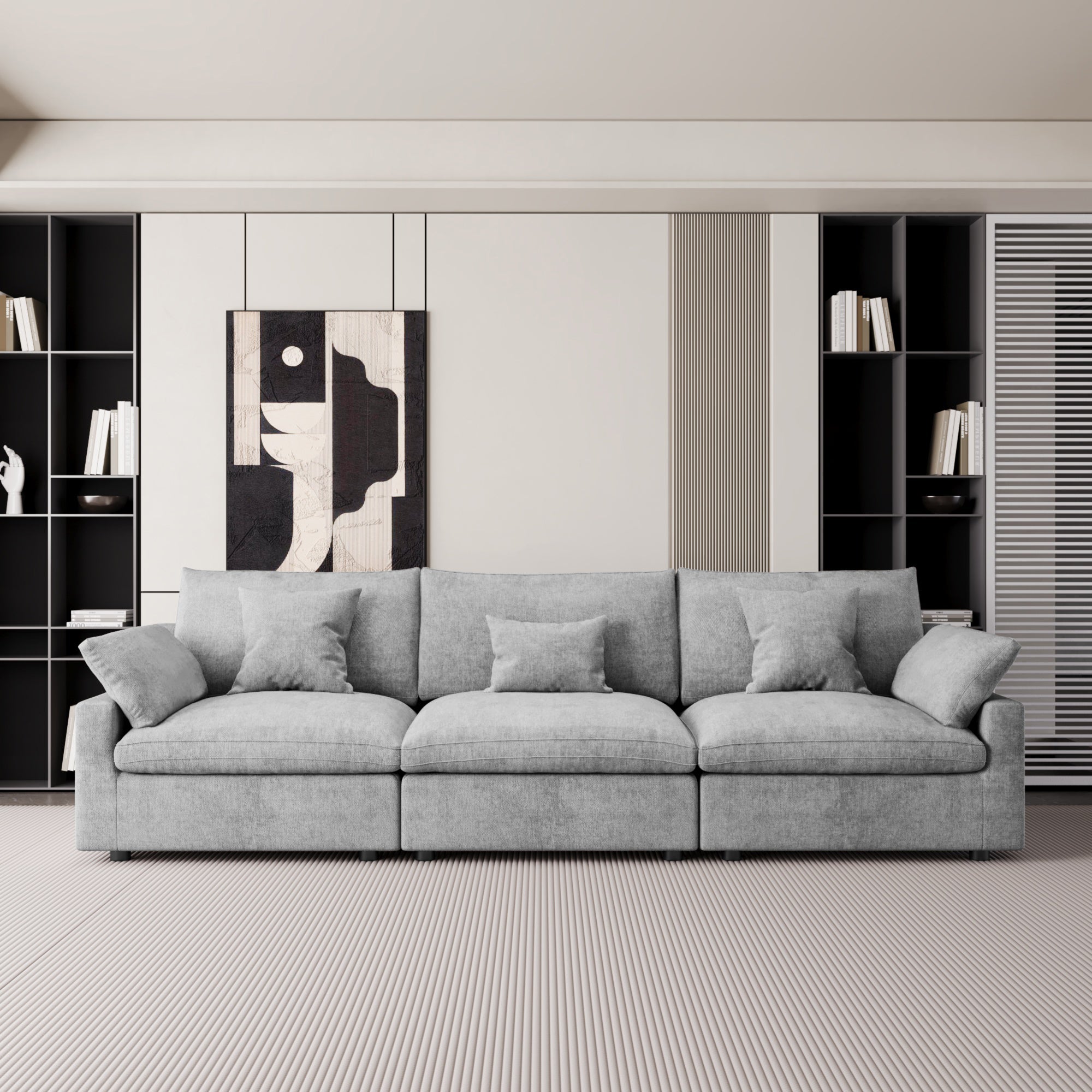 Modular Sofa & Sectional Sofa - L Shaped Deep Seat Cloud Couch, SF140