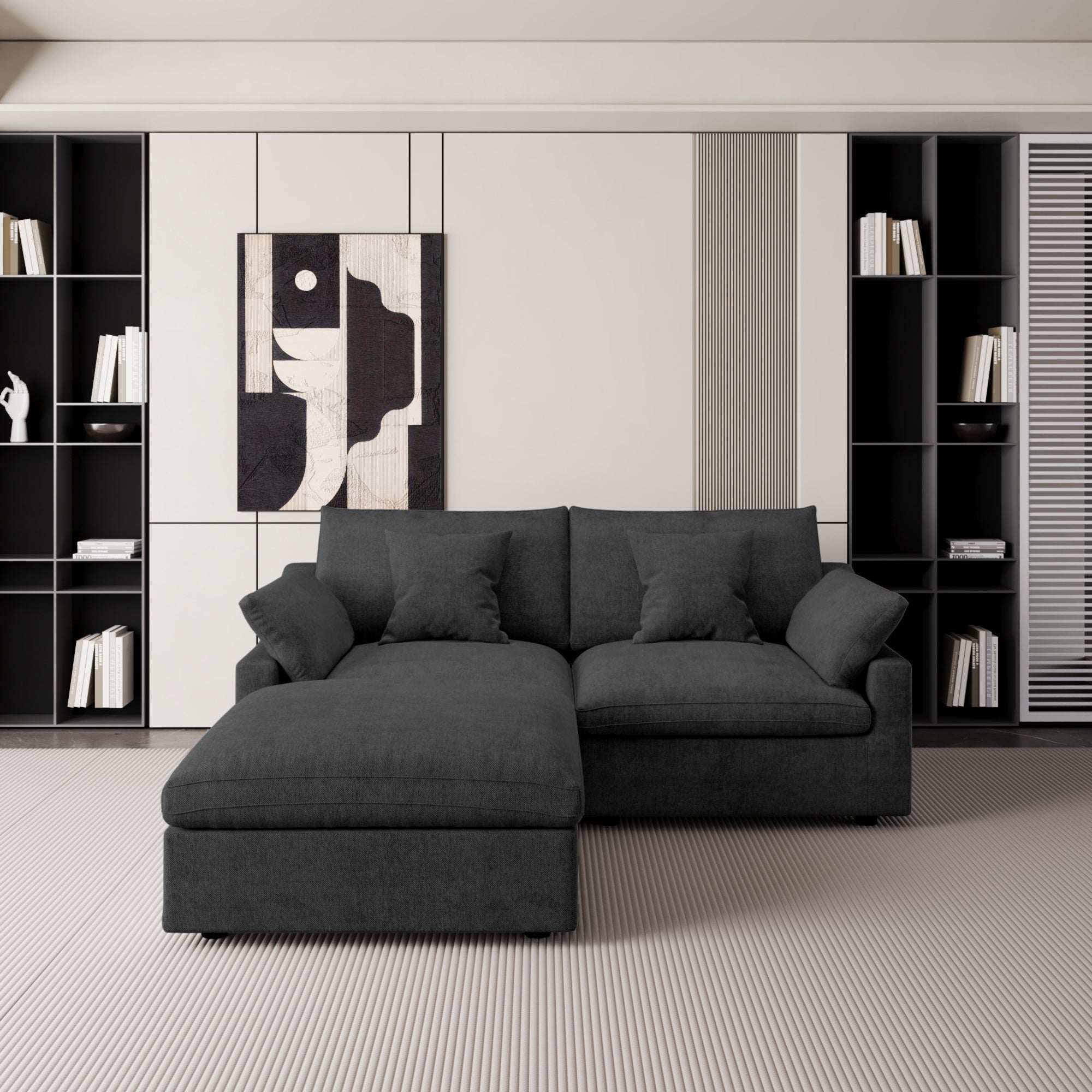 Modular Sofa & Sectional Sofa - L Shaped Deep Seat Cloud Couch, SF140