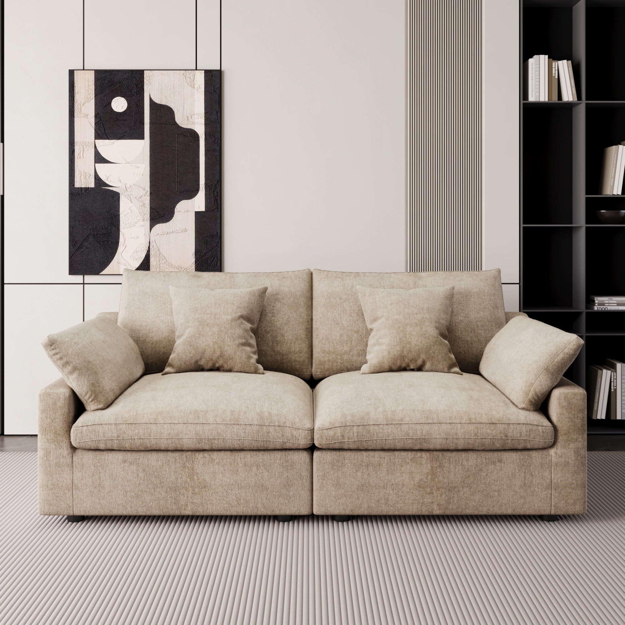Modular Sofa & Sectional Sofa - L Shaped Deep Seat Cloud Couch, SF140