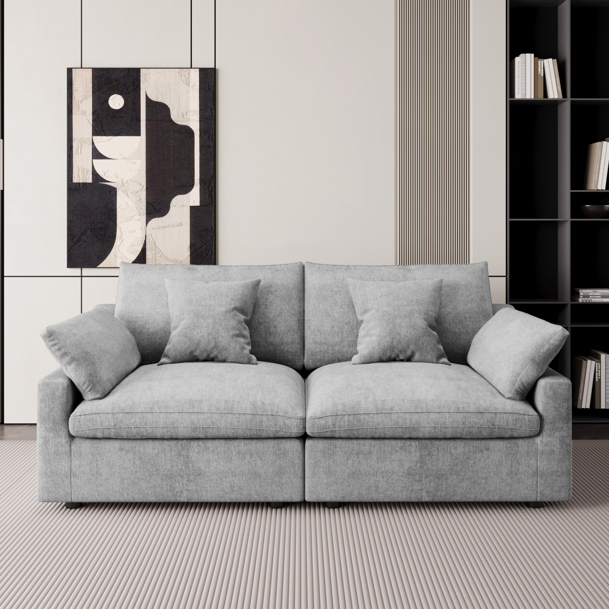 Modular Sofa & Sectional Sofa - L Shaped Deep Seat Cloud Couch, SF140