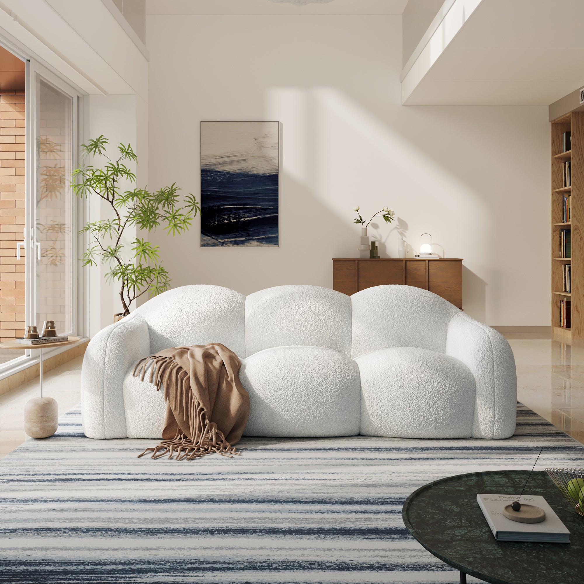 Modern Curved Cloud Shaped Couch