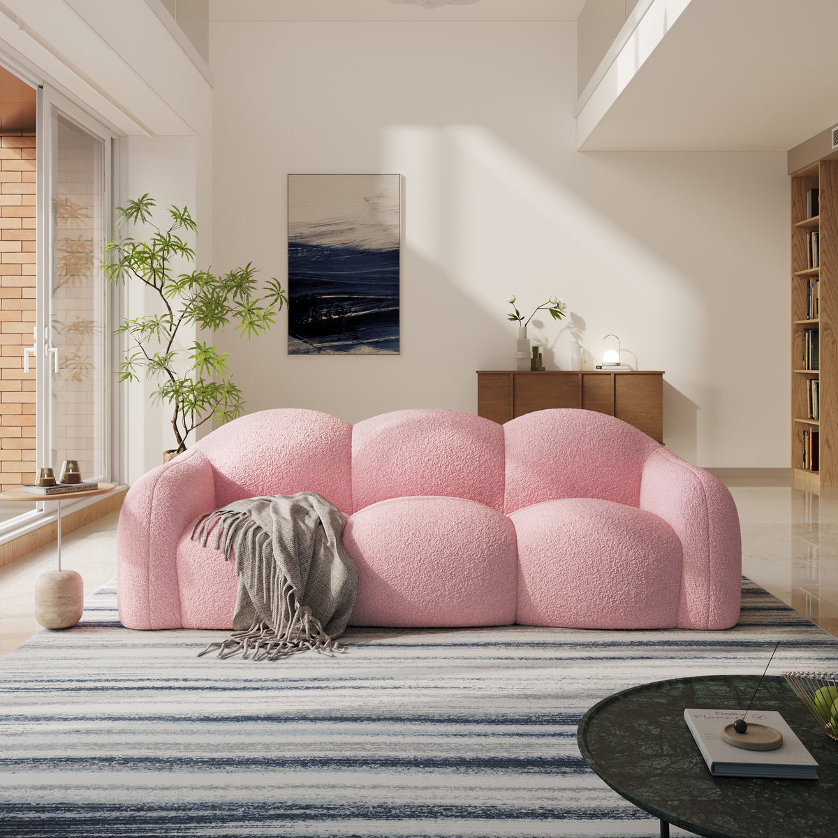 4-Seat L-Sectional Dimensions layout