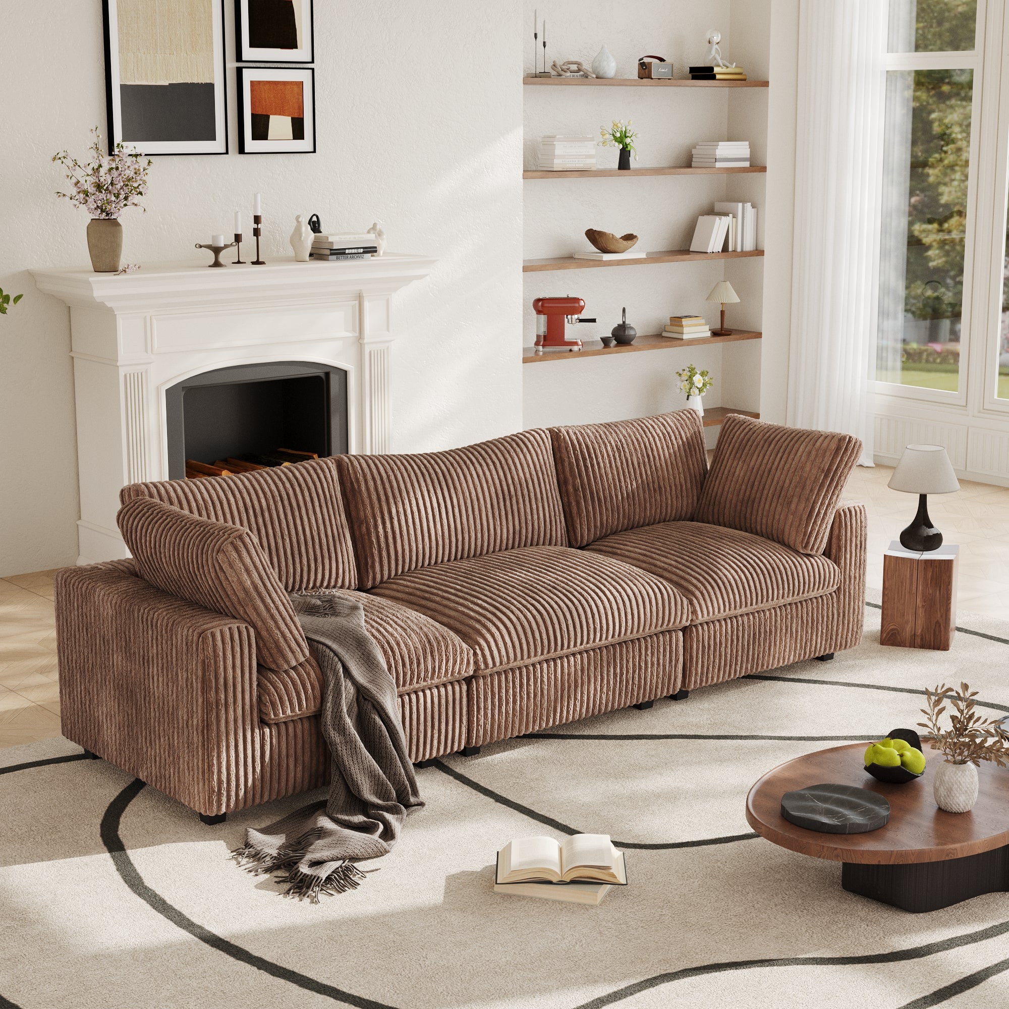 Modular Sectional Sofa, Plush Deep Seat Cloud Sofa Couch for Living Room