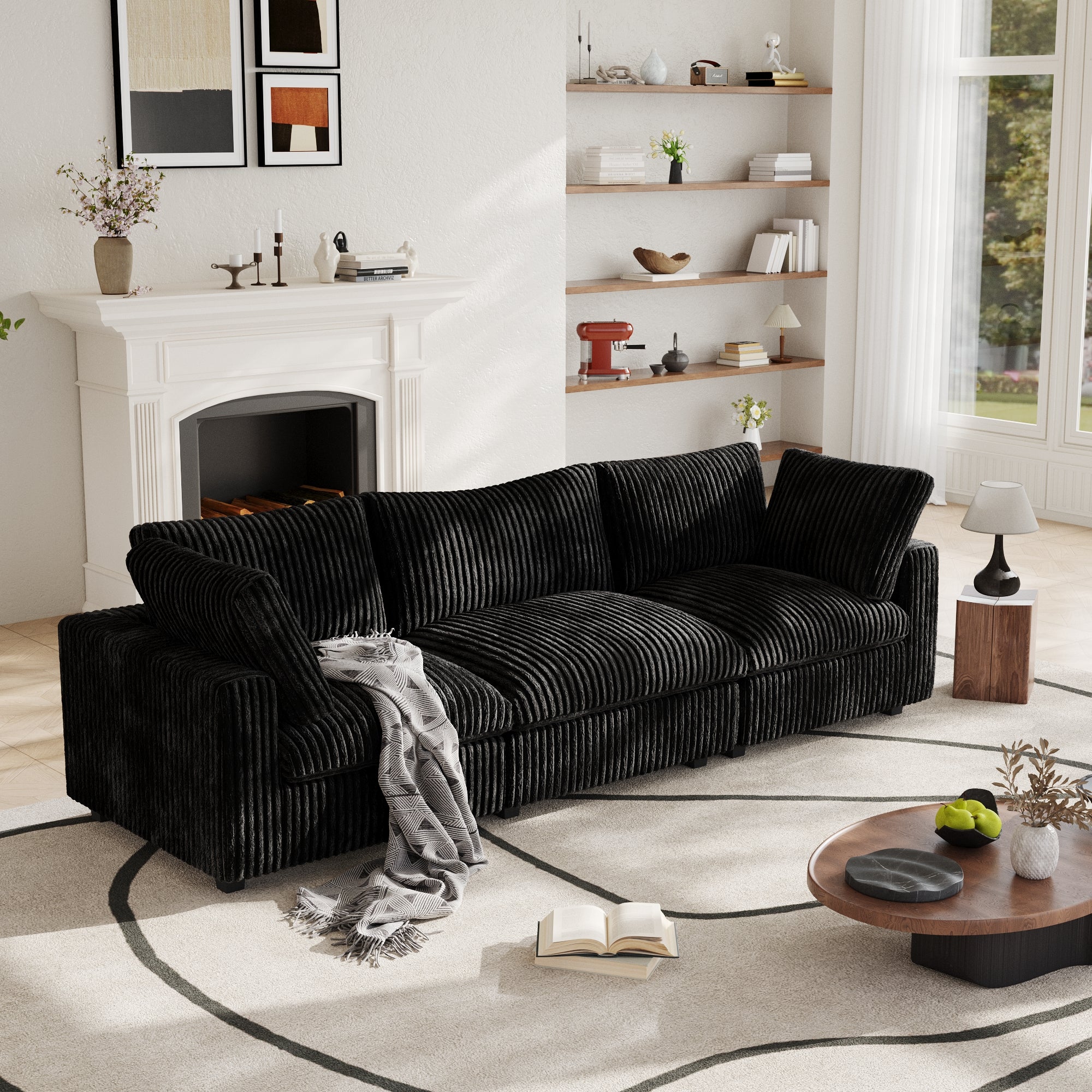 Modular Sectional Sofa, Plush Deep Seat Cloud Sofa Couch for Living Room