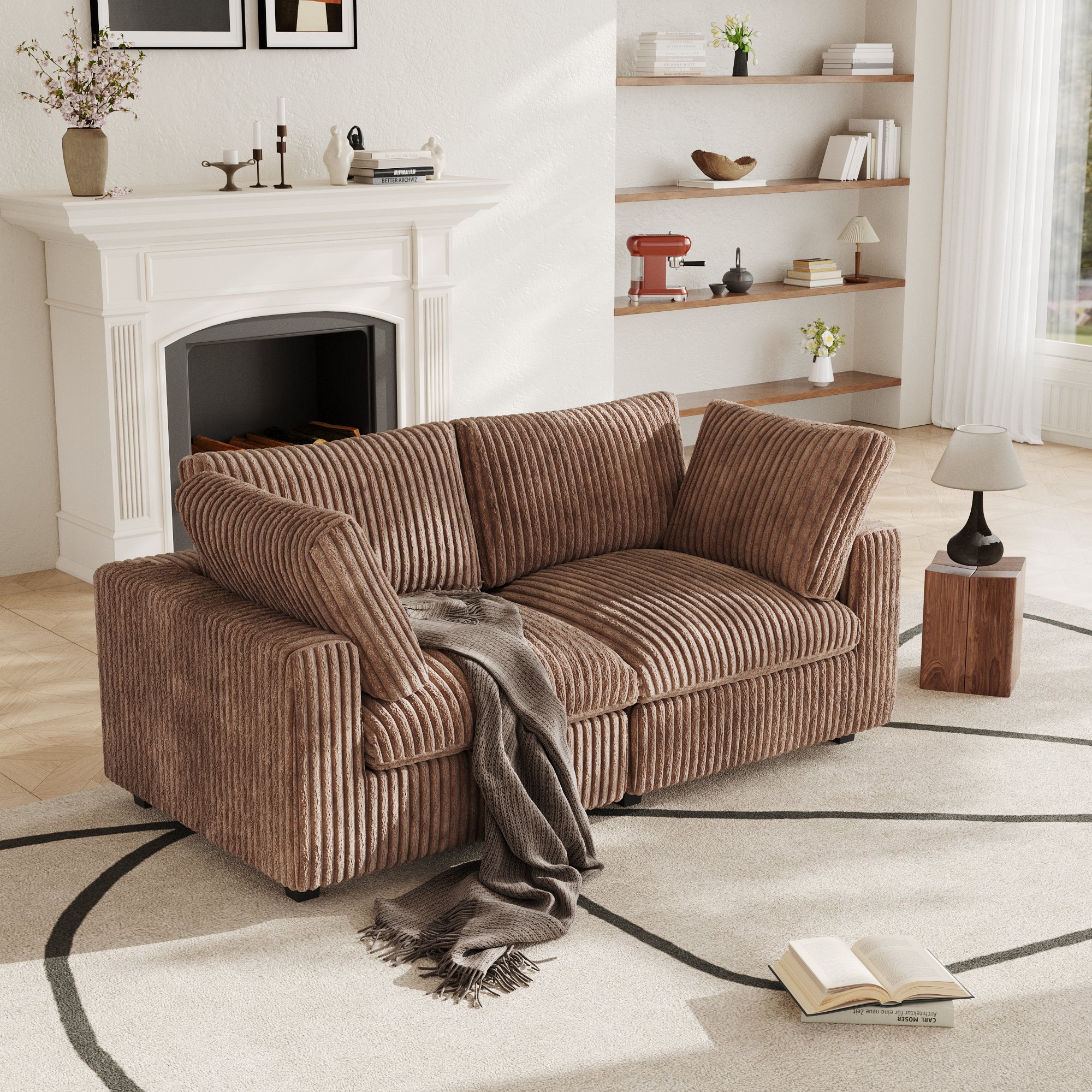 Modular Sectional Sofa, Plush Deep Seat Cloud Sofa Couch for Living Room