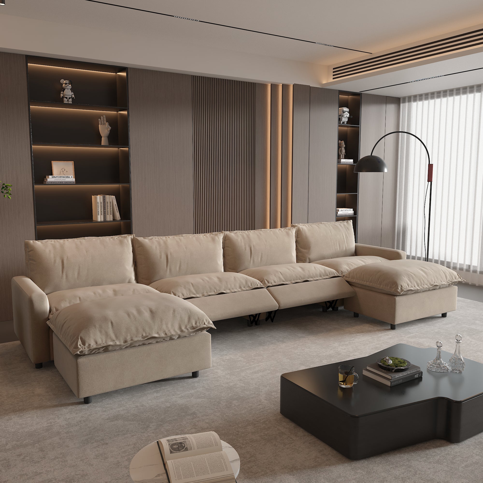 Power Recliner Sofa Couch Set, SF151