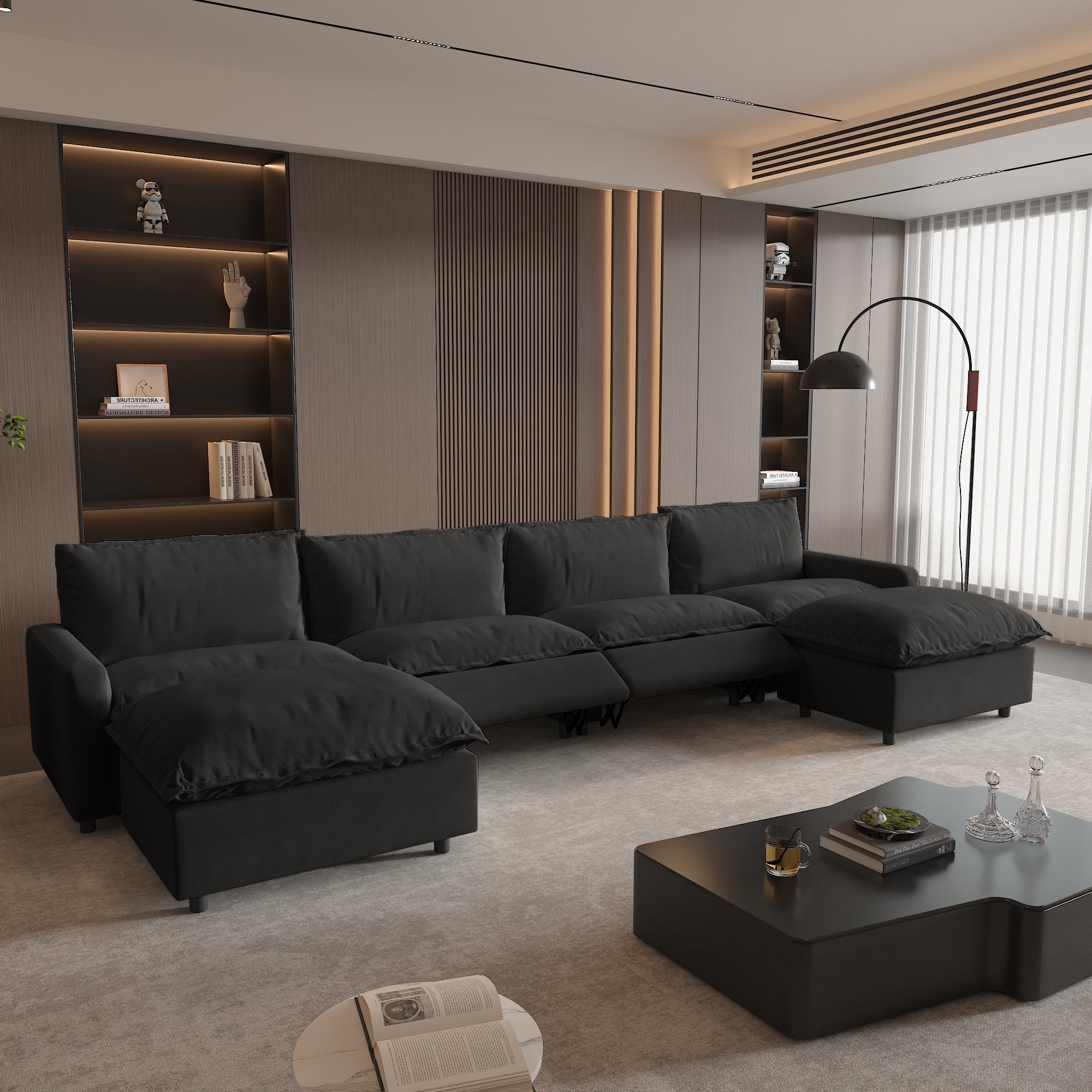 Power Recliner Sofa Couch Set, SF151