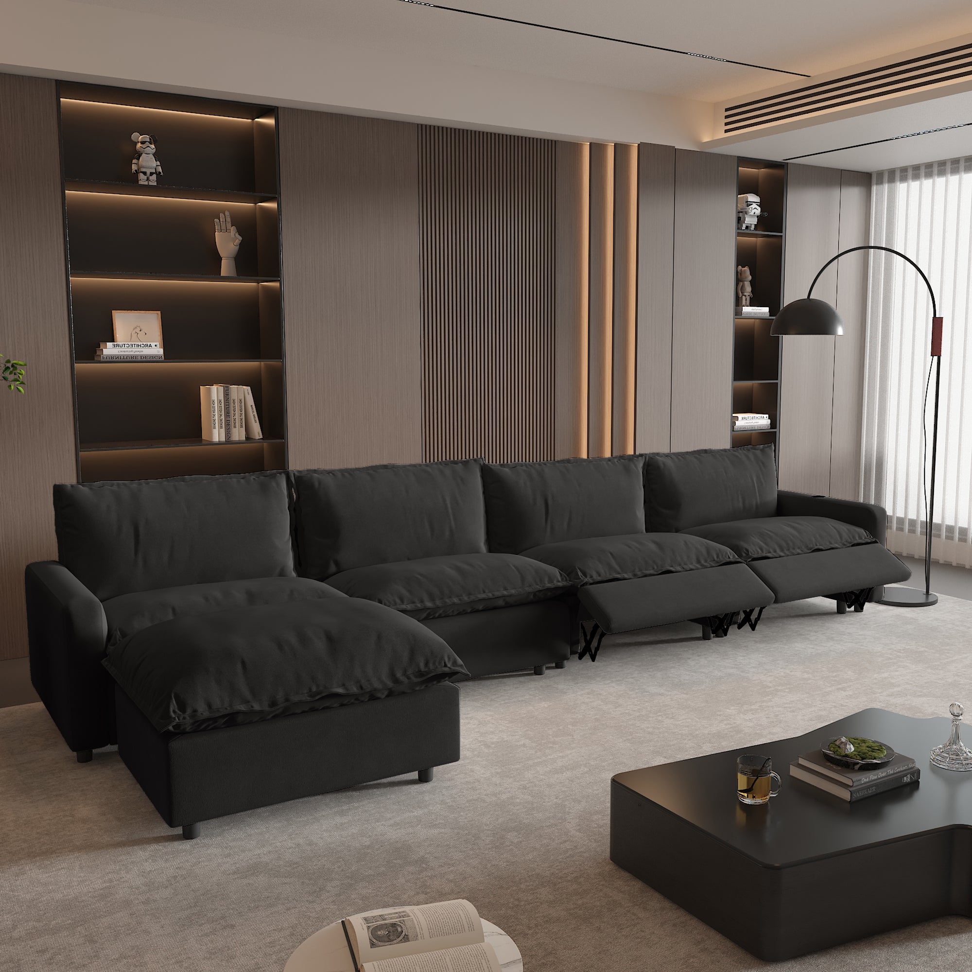 Power Recliner Sofa Couch Set, SF151