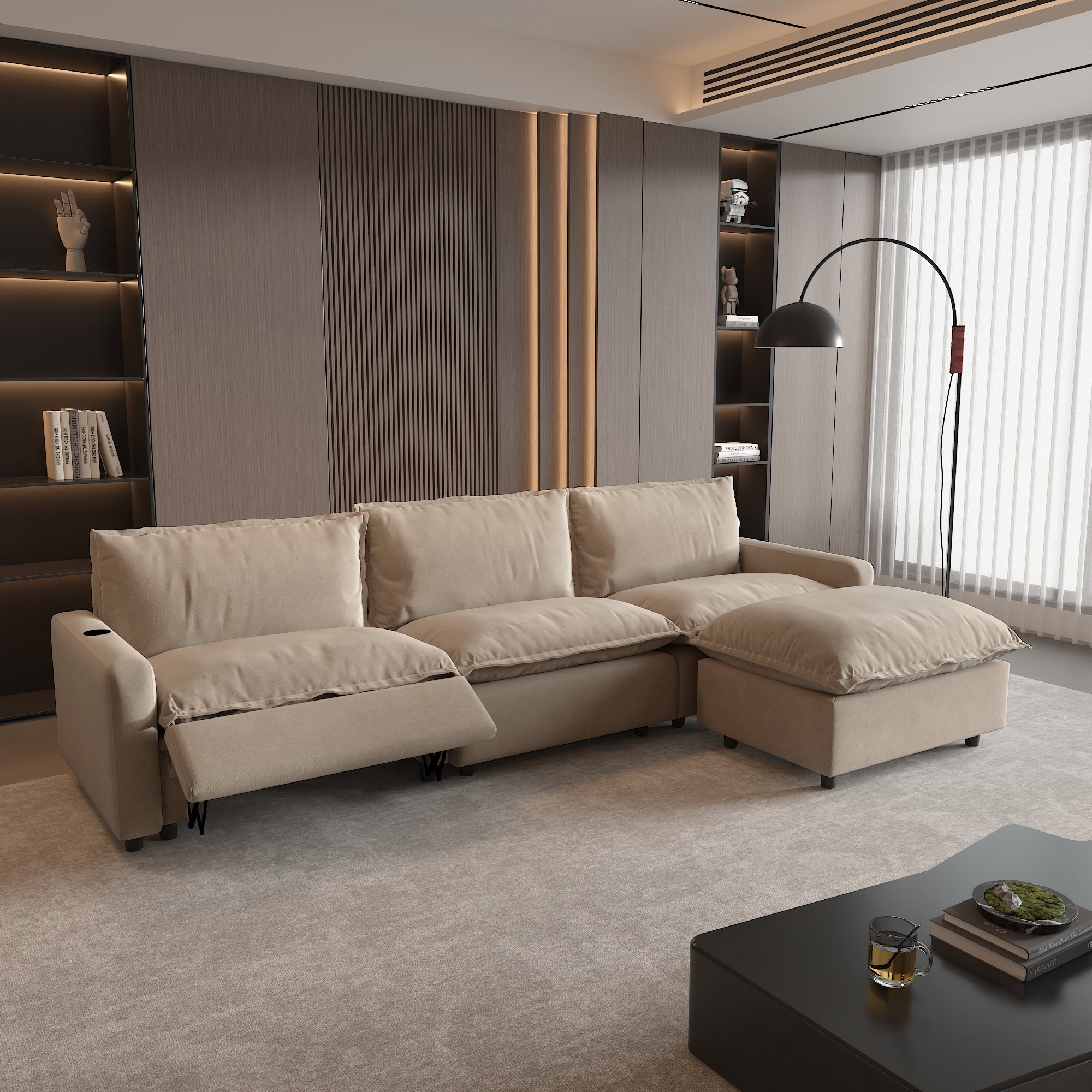 Power Recliner Sofa Couch Set, SF151