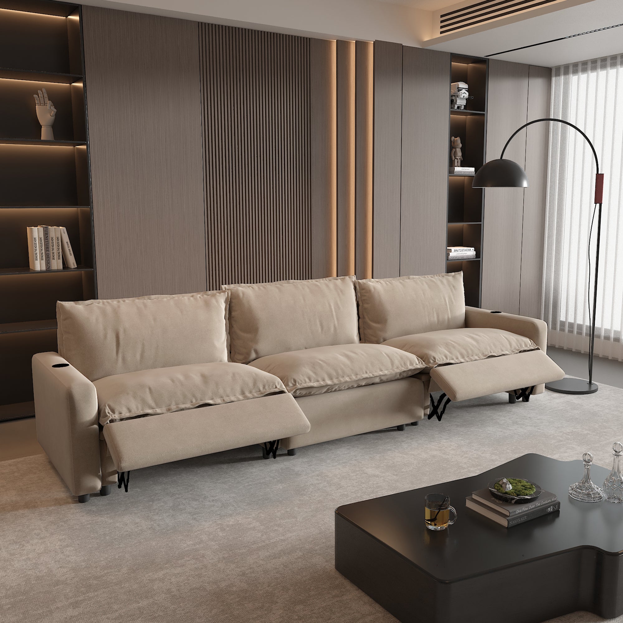 Power Recliner Sofa Couch Set, SF151