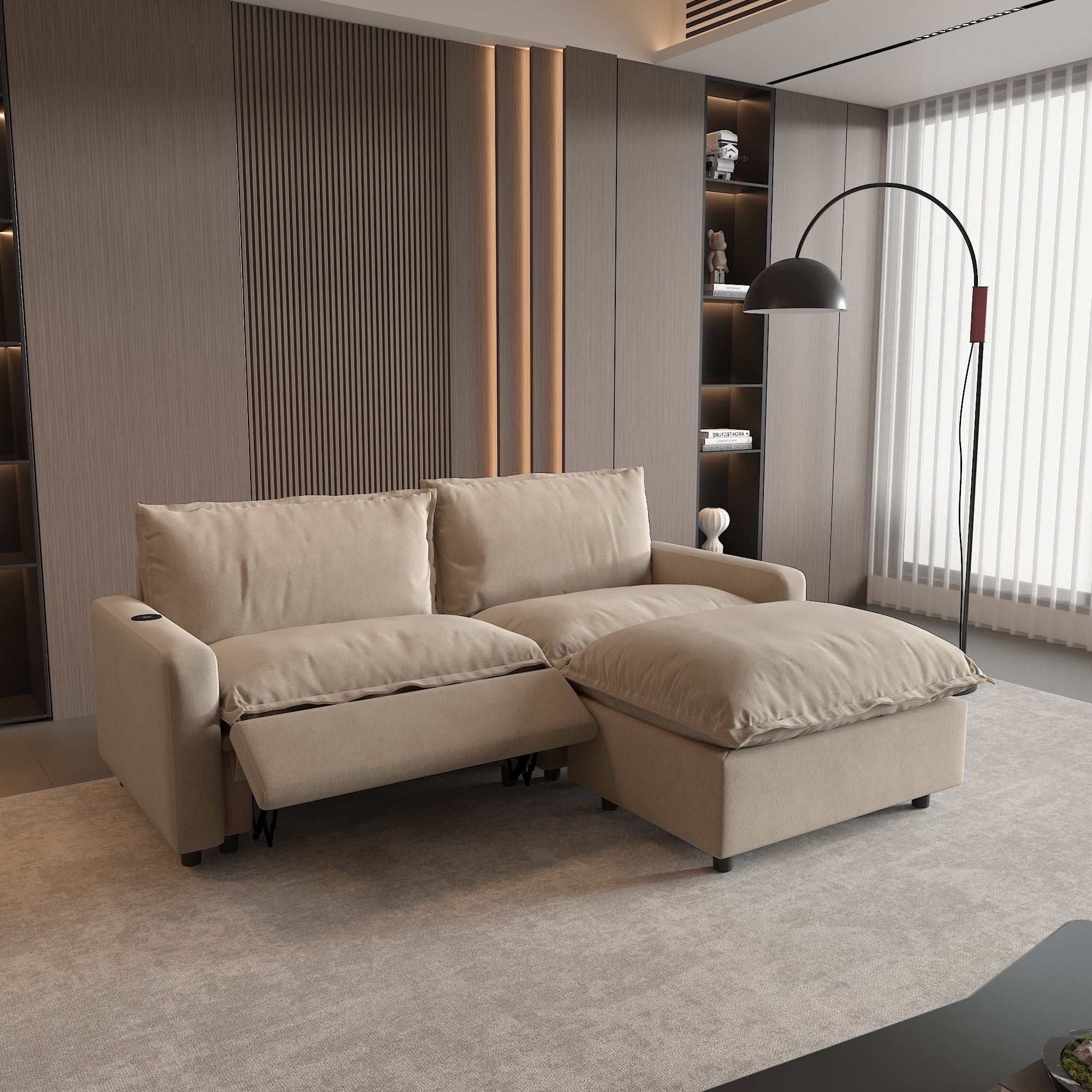 Power Recliner Sofa Couch Set, SF151