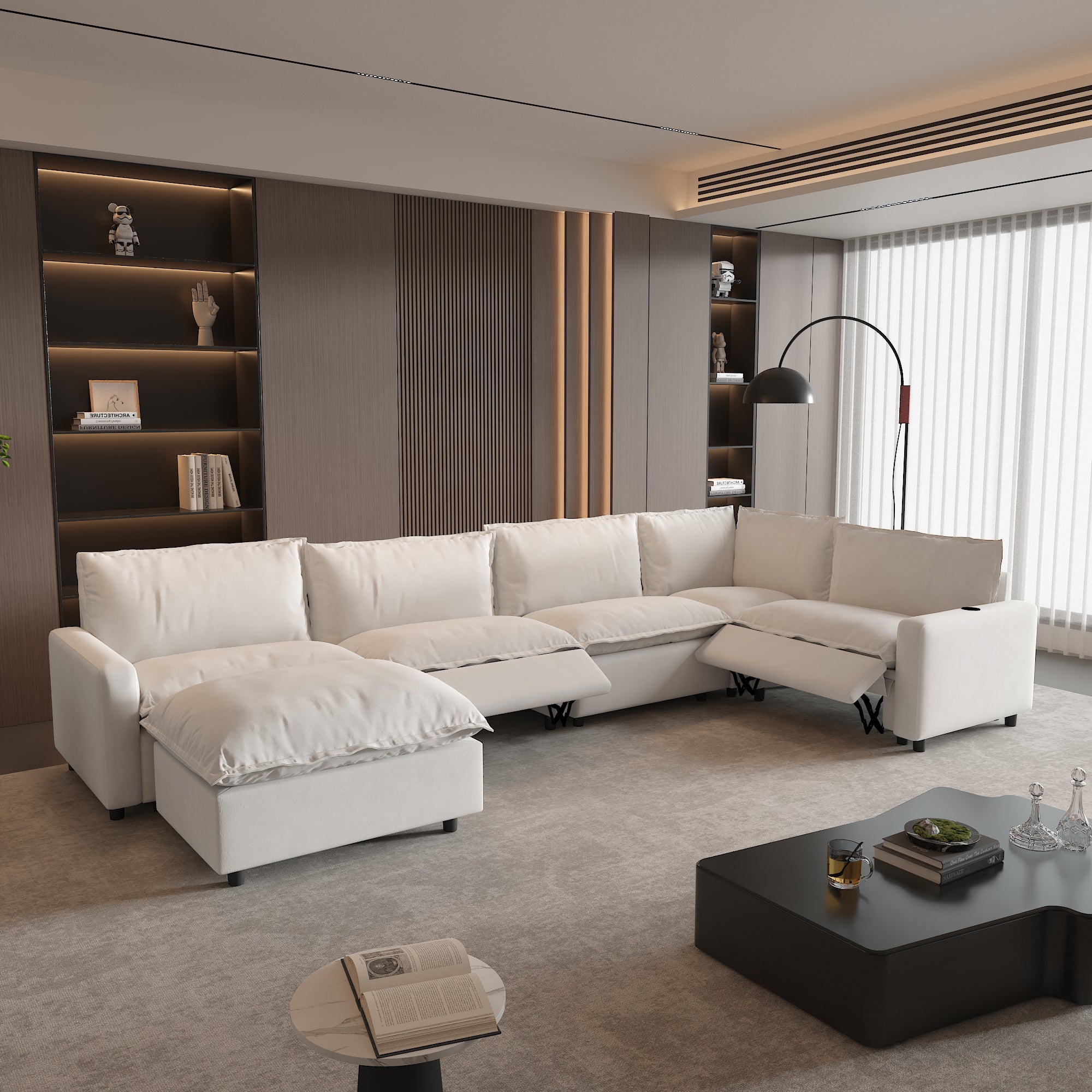 Power Recliner Sofa Couch Set, SF151