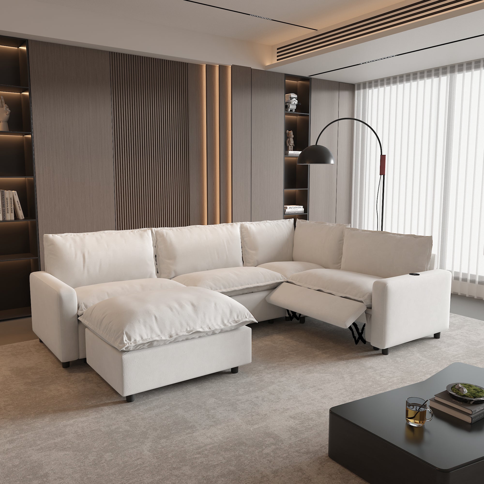 Power Recliner Sofa Couch Set, SF151