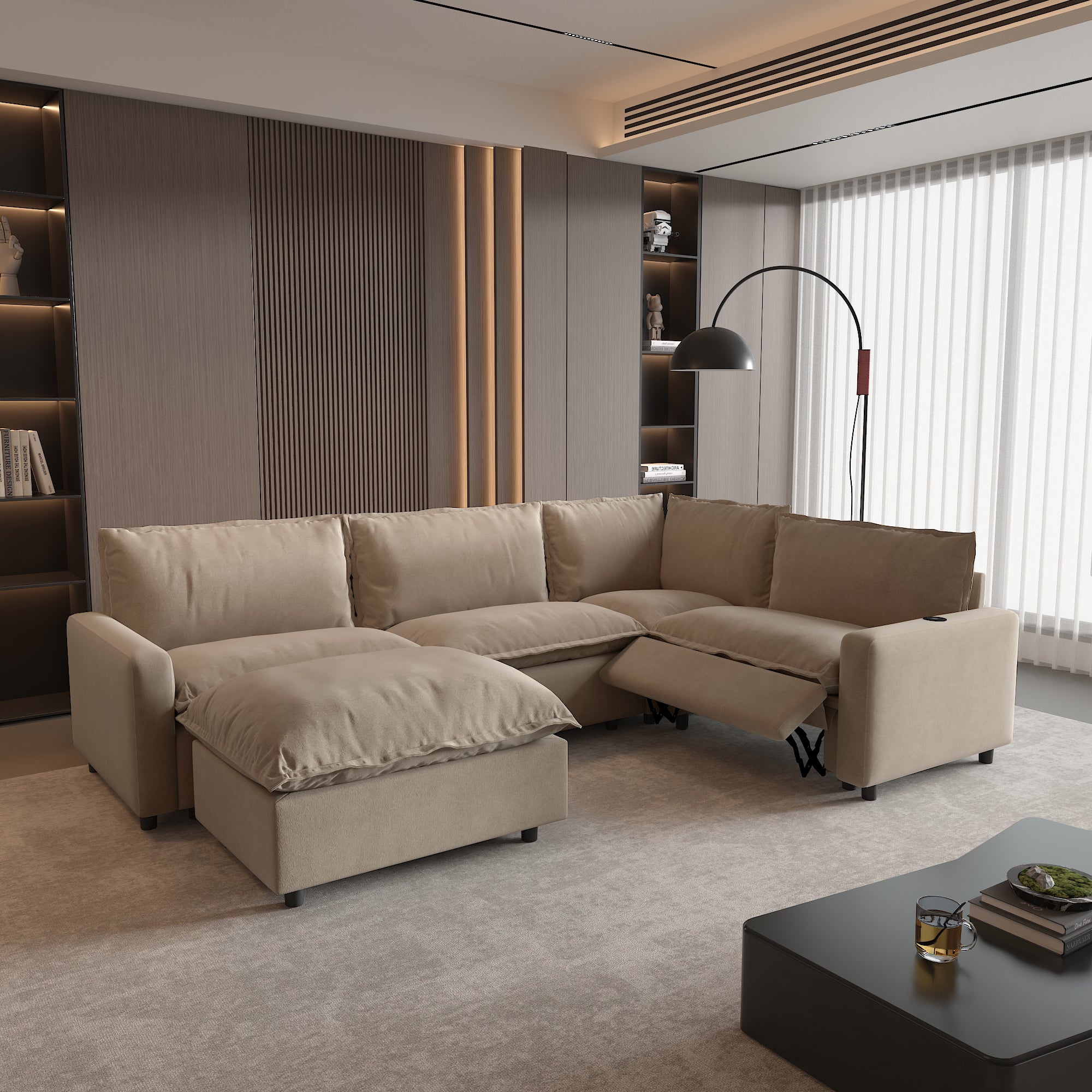 Power Recliner Sofa Couch Set, SF151