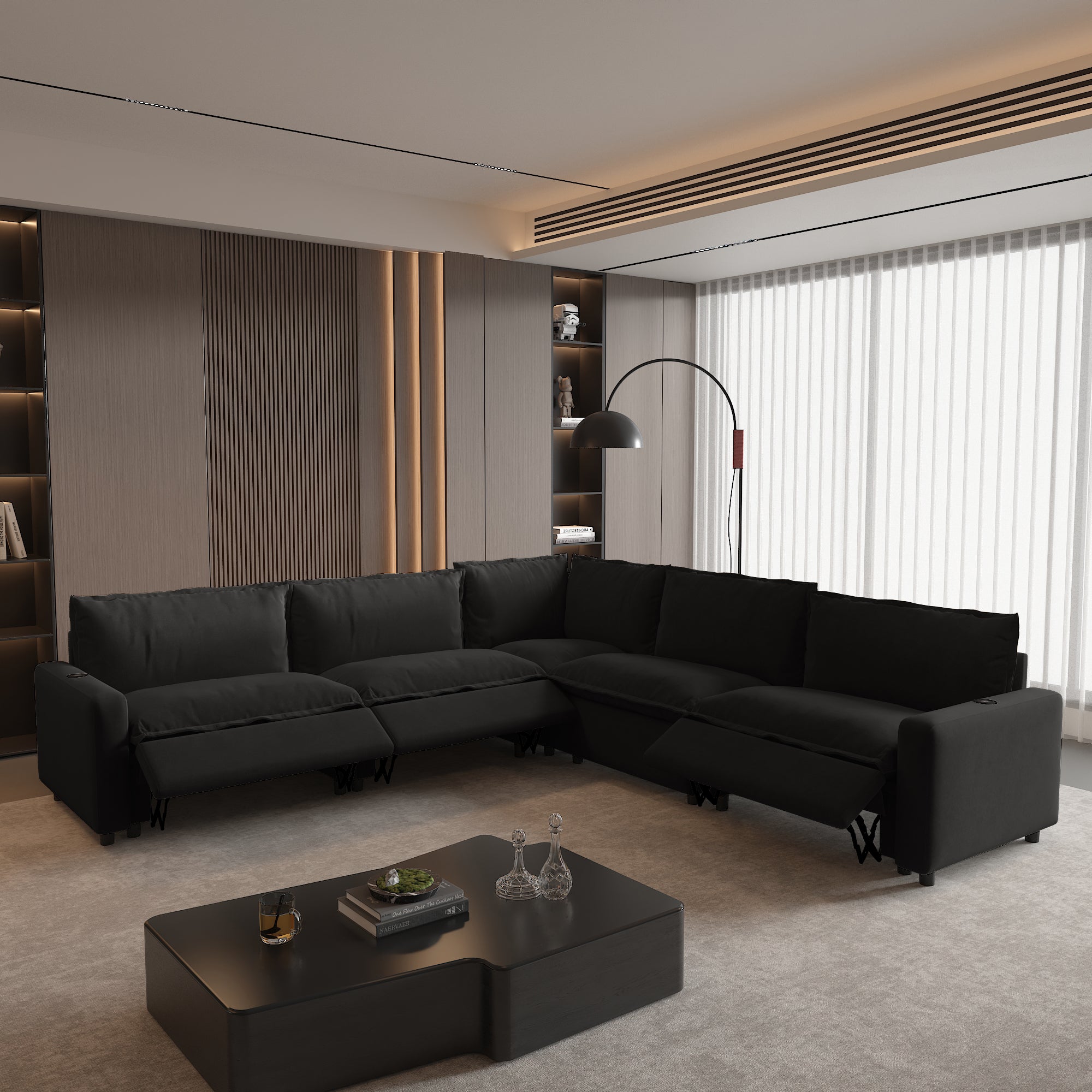 Power Recliner Sofa Couch Set, SF151