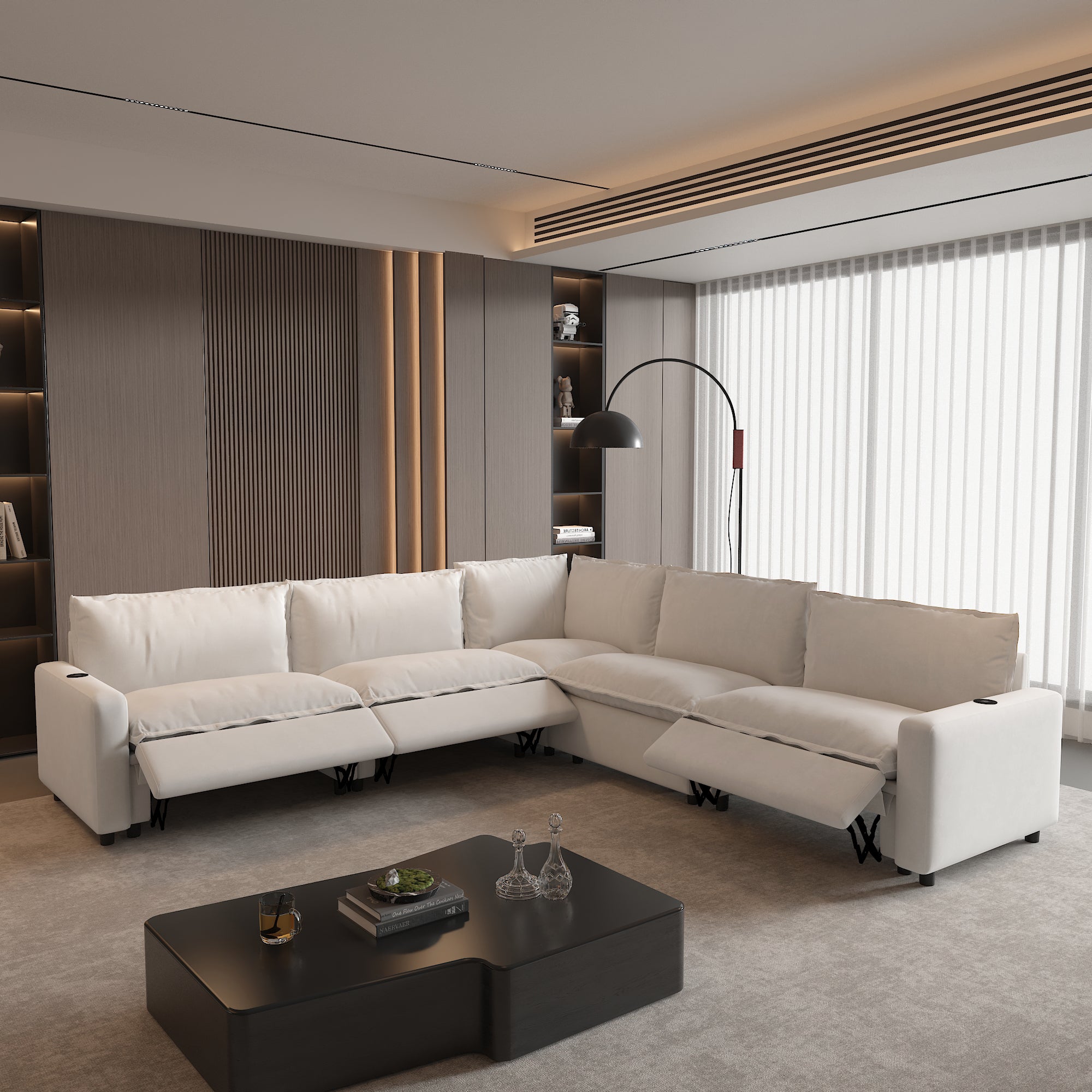 Power Recliner Sofa Couch Set, SF151