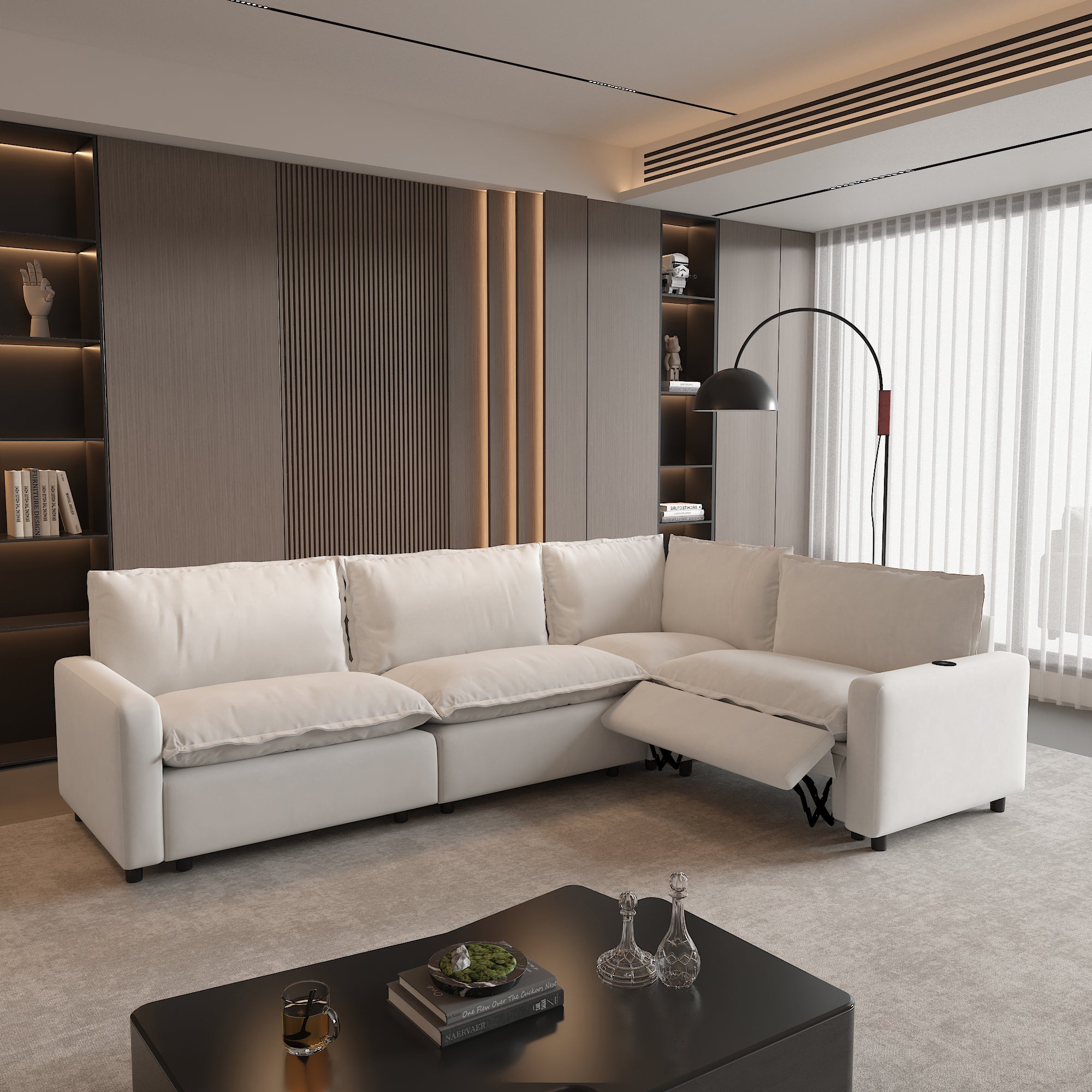 Power Recliner Sofa Couch Set, SF151
