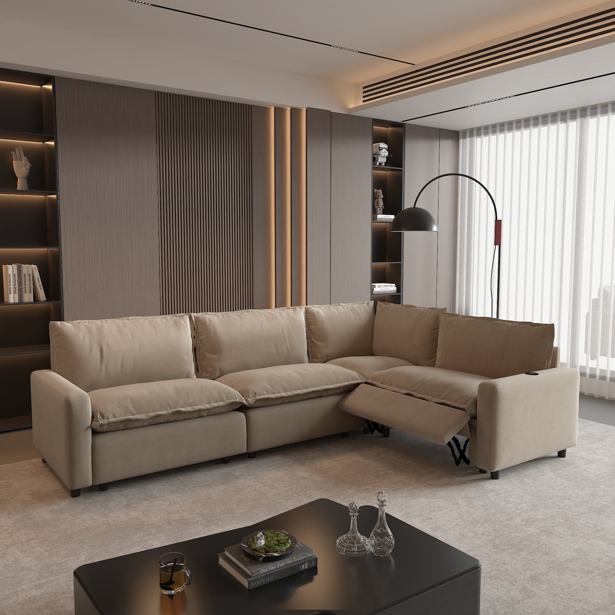 Power Recliner Sofa Couch Set, SF151