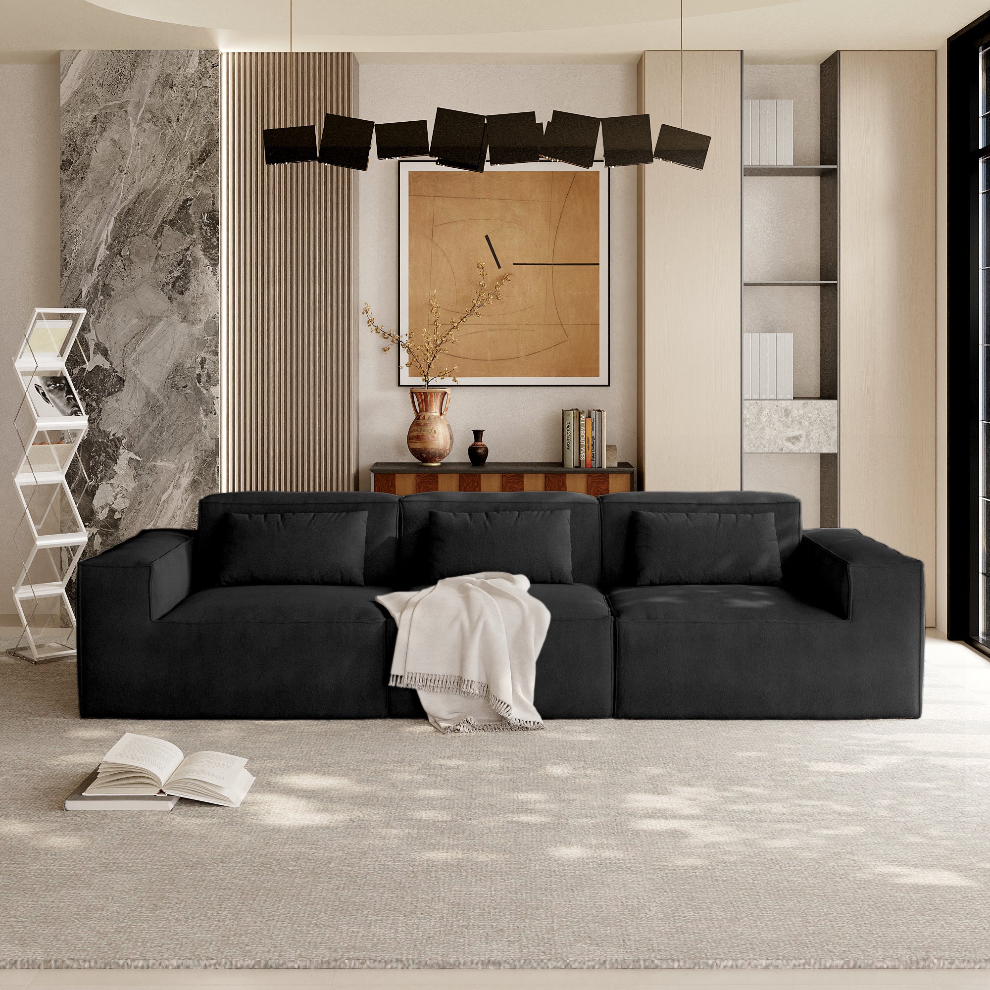 Cloud Sectional Couch, Modern Modular Sofa with Deep Seat, Upholstered Couches for Living Room