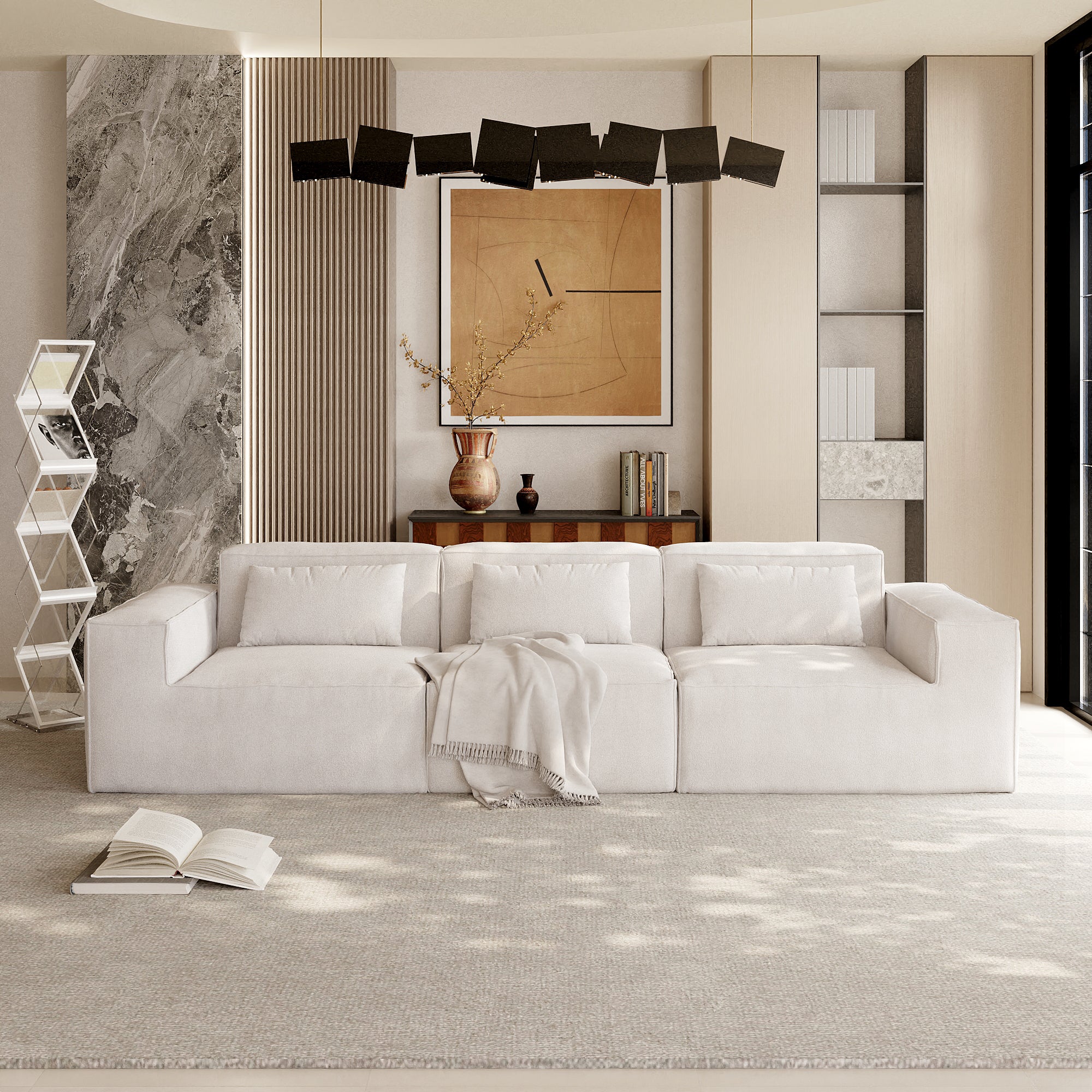 Cloud Sectional Couch, Modern Modular Sofa with Deep Seat, Upholstered Couches for Living Room
