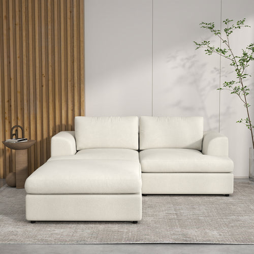 Modern Bouclé Modular Sectional Sofa, Deep Seat Oversized Cloud Couch for Living Room, SF145