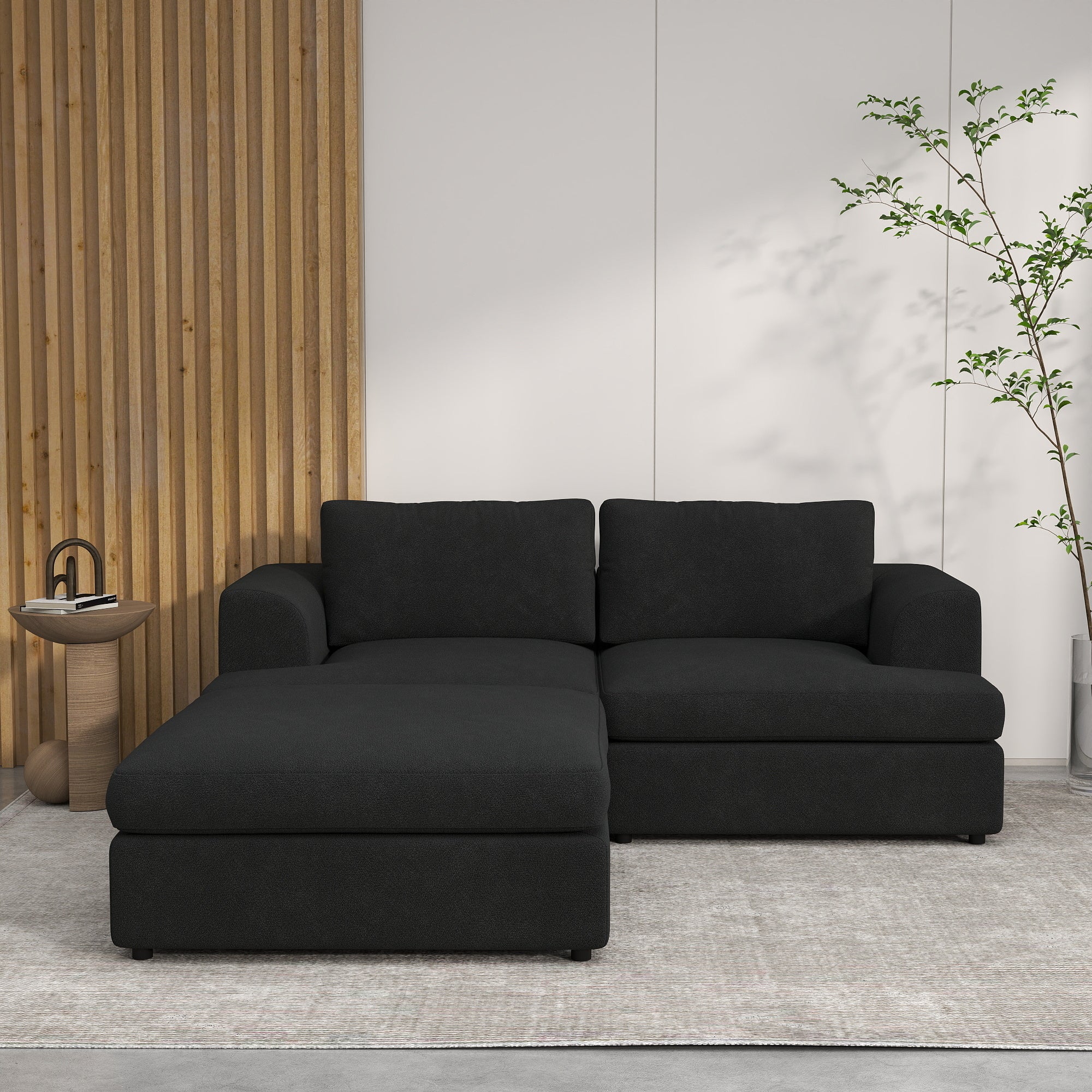Modern Bouclé Modular Sectional Sofa, Deep Seat Oversized Cloud Couch for Living Room, SF145