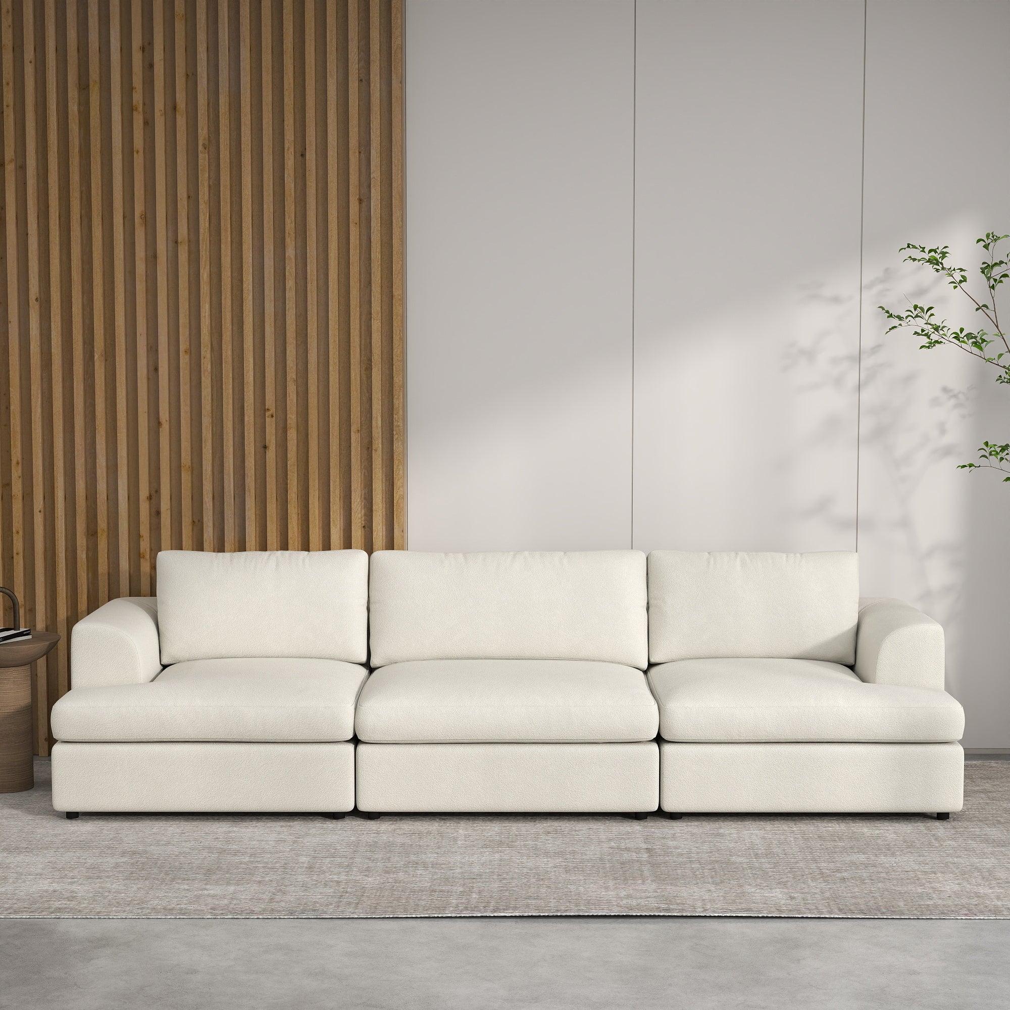 Modern Bouclé Modular Sectional Sofa, Deep Seat Oversized Cloud Couch for Living Room, SF145
