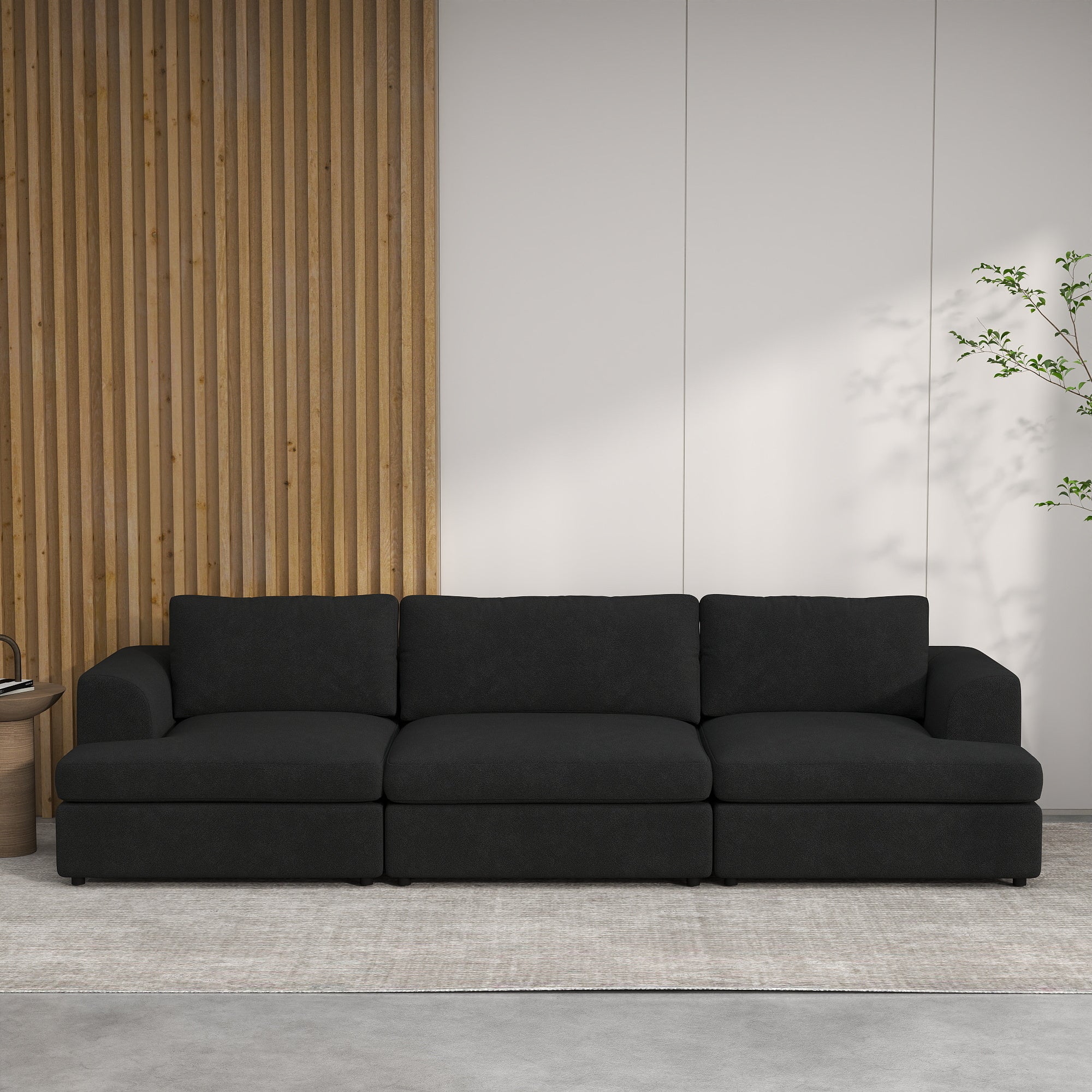 Modern Bouclé Modular Sectional Sofa, Deep Seat Oversized Cloud Couch for Living Room, SF145