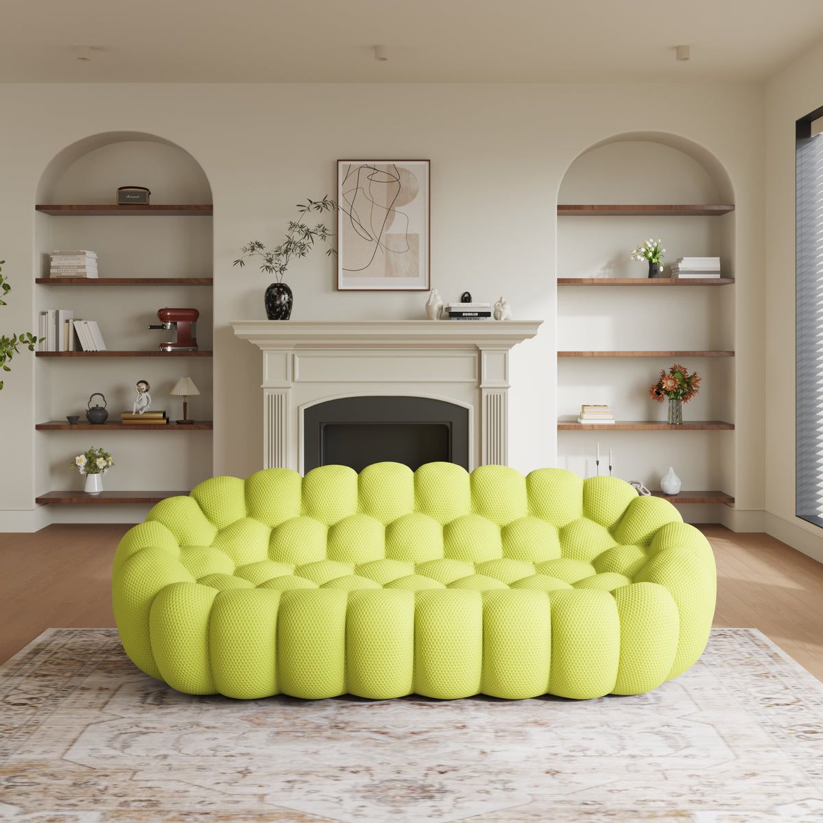 Bubble Couch Modern, Oversized Curved Couches, Lazy Floor Sofa, SF133