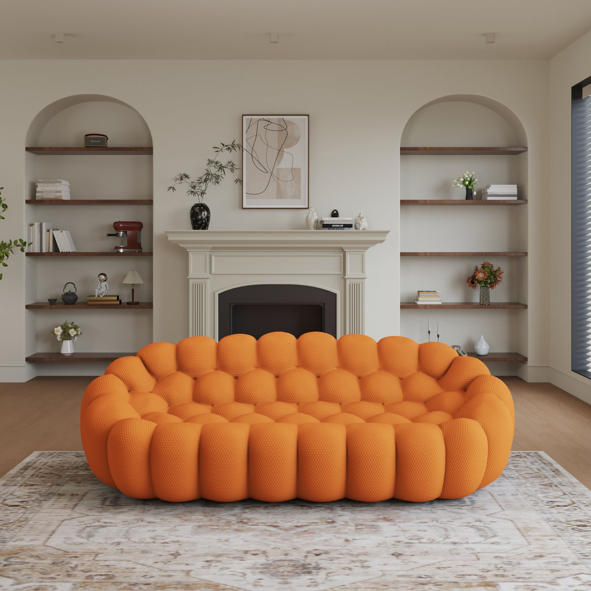 4-Seat L-Sectional Dimensions layout