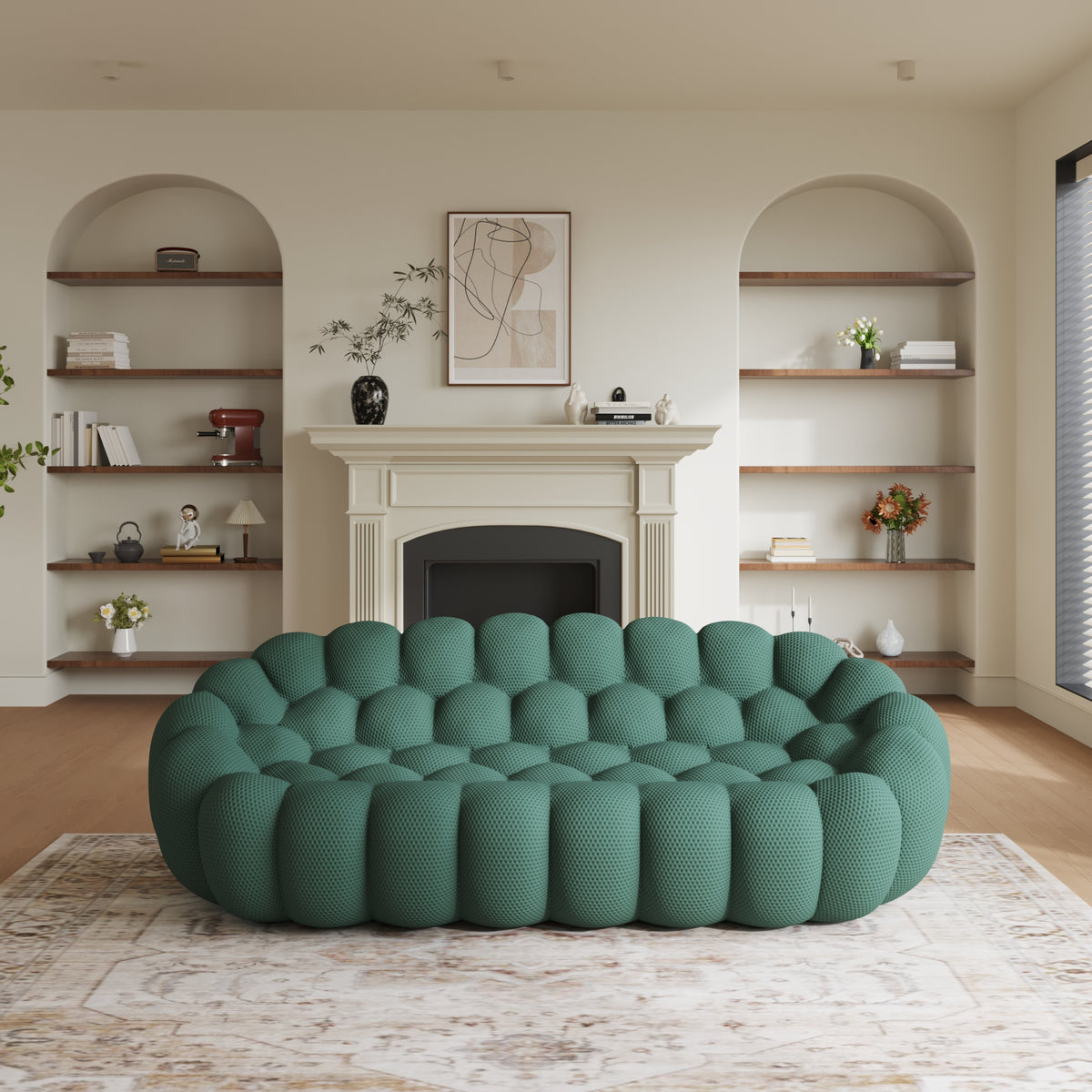 Bubble Couch Modern, Oversized Curved Couches, Lazy Floor Sofa, SF133