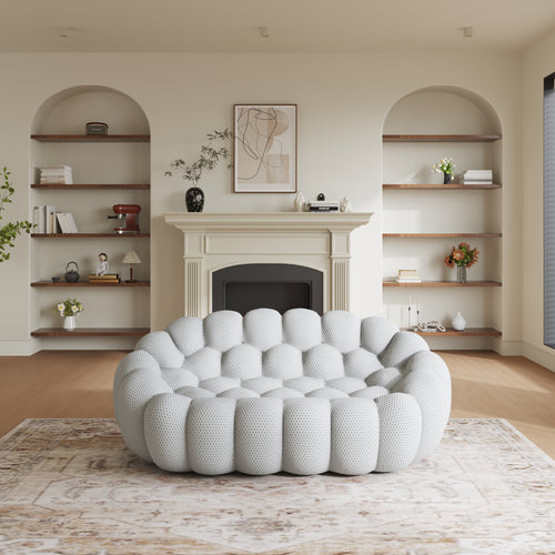 Bubble Couch Modern, Oversized Curved Couches, Lazy Floor Sofa, SF133