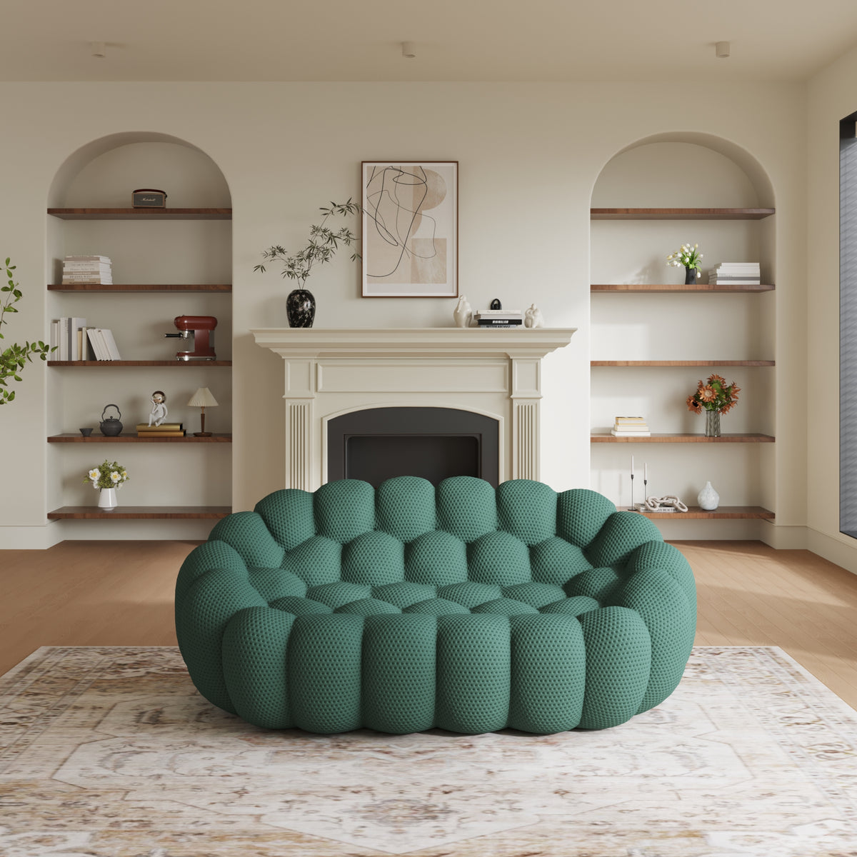 Bubble Couch Modern, Oversized Curved Couches, Lazy Floor Sofa, SF133