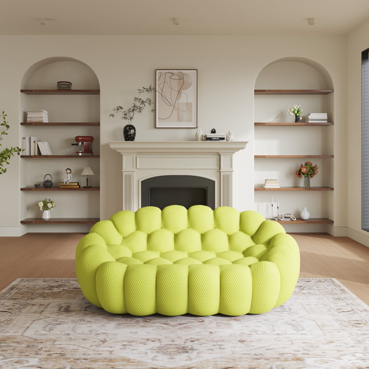 Bubble Couch Modern, Oversized Curved Couches, Lazy Floor Sofa, SF133