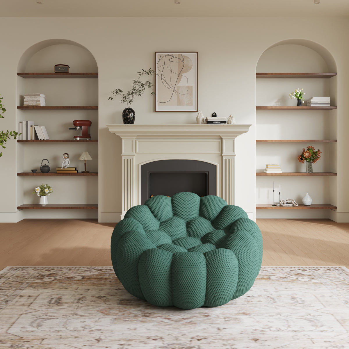 Bubble Couch Modern, Oversized Curved Couches, Lazy Floor Sofa, SF133