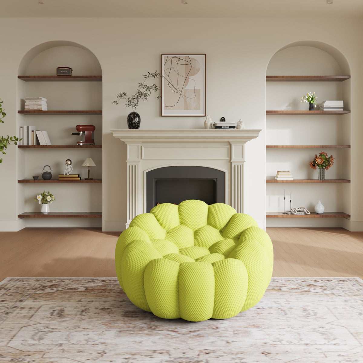 Bubble Couch Modern, Oversized Curved Couches, Lazy Floor Sofa, SF133