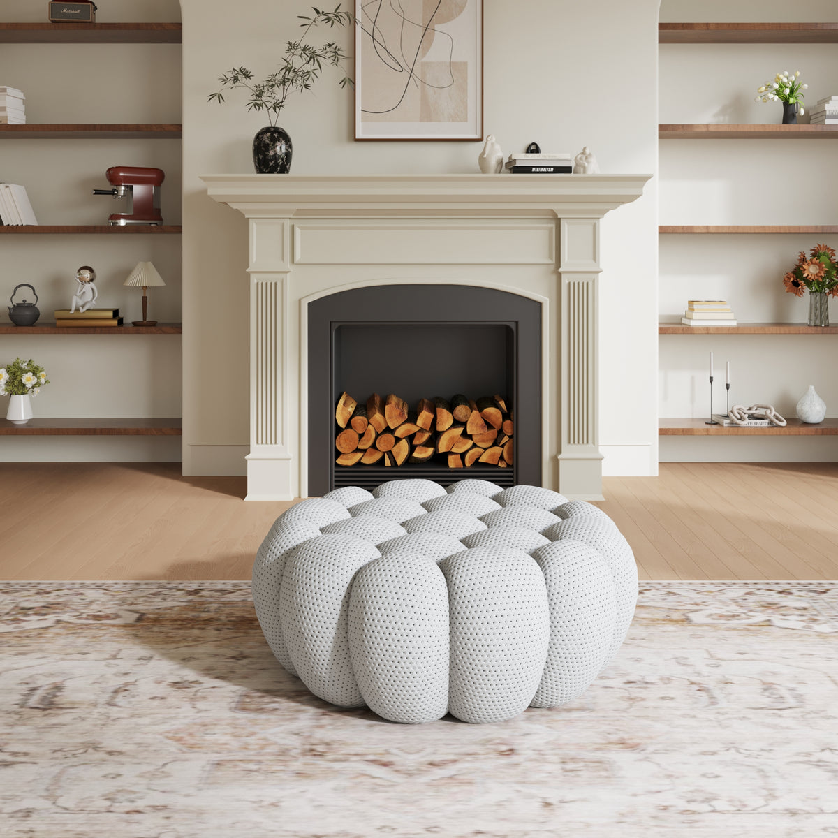 Bubble Couch Modern, Oversized Curved Couches, Lazy Floor Sofa, SF133