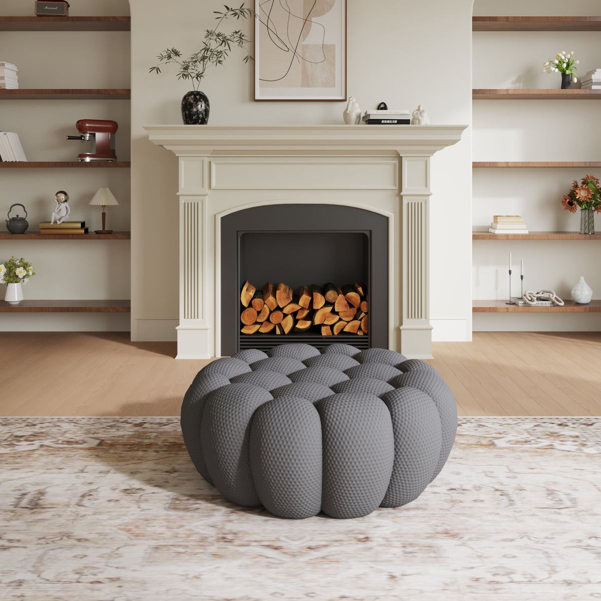 Bubble Couch Modern, Oversized Curved Couches, Lazy Floor Sofa, SF133